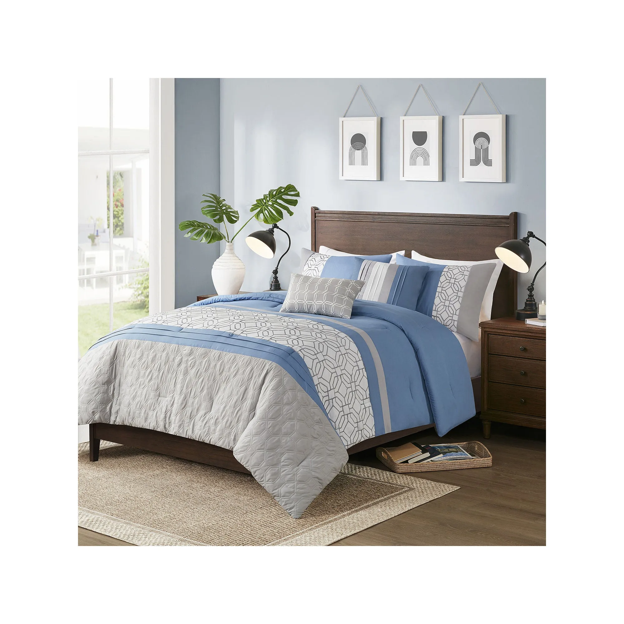510 Design Shane 5-Pc. Comforter Set - BLUE ONE SIZE