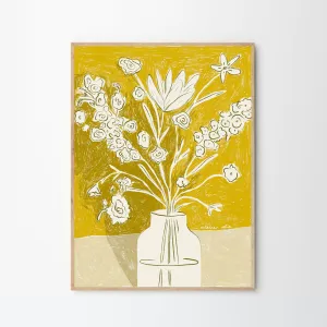 A Yellow Bouquet Print 50Cm x 70Cm