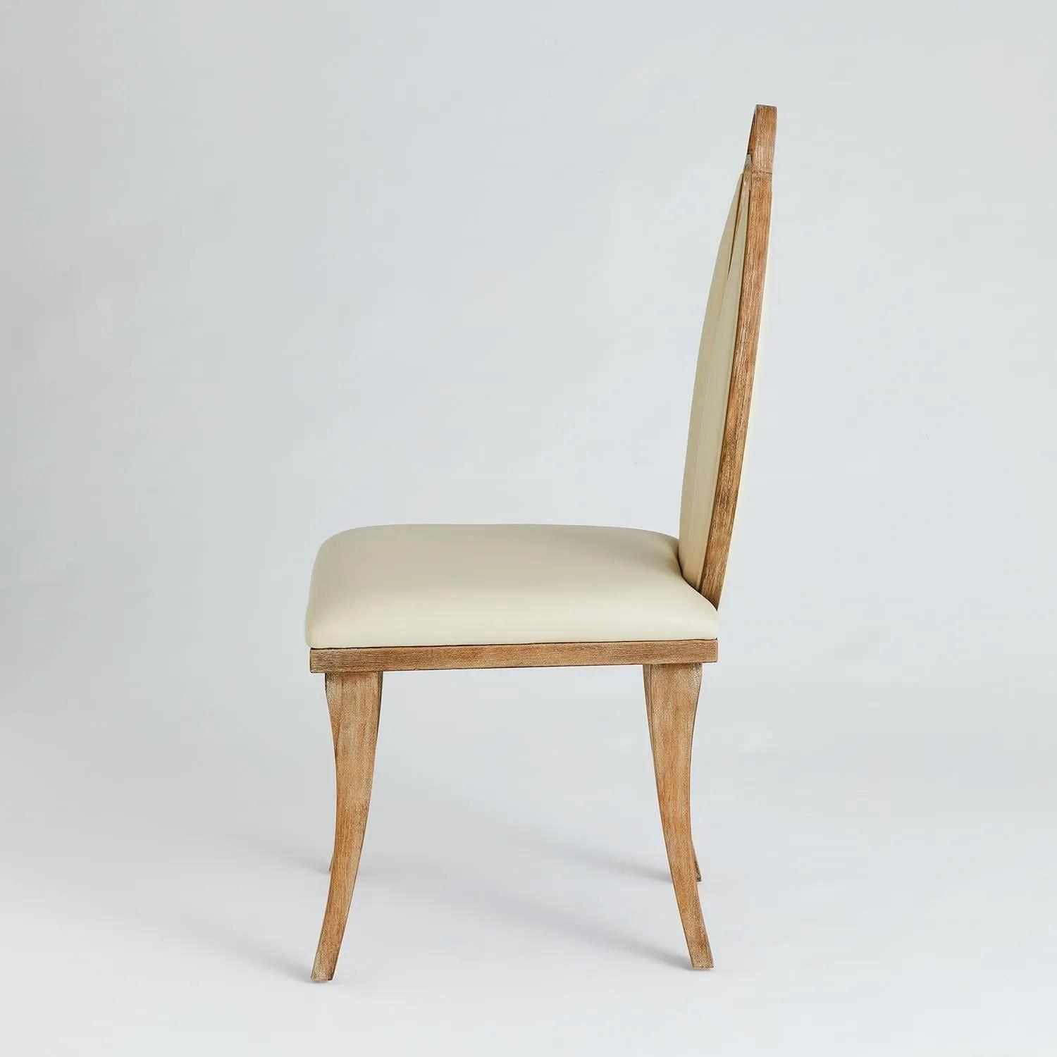 Adelaide Chair-Beige Leather