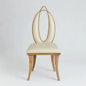 Adelaide Chair-Beige Leather