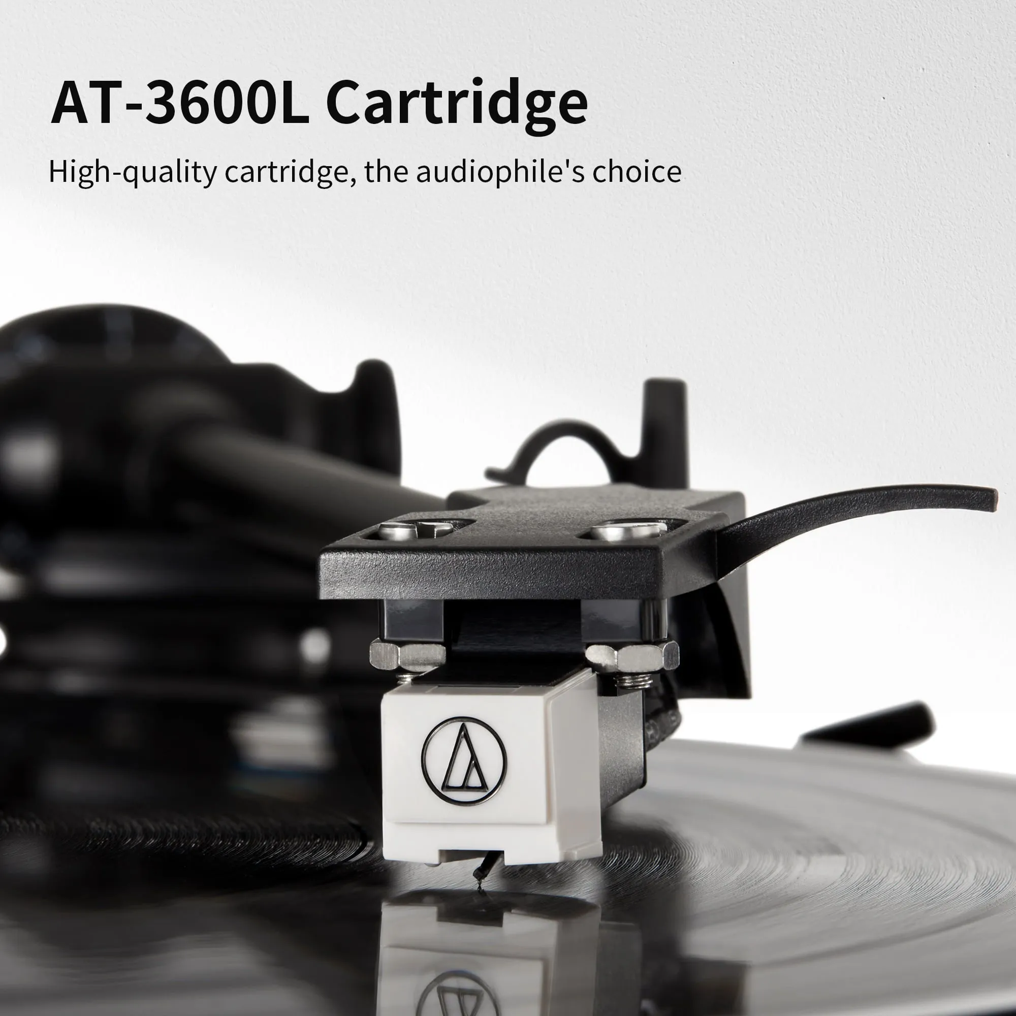 Angels Horn HP-H00501-OR Bluetooth Record Player with Bookshelf Speakers and Phono Preamp