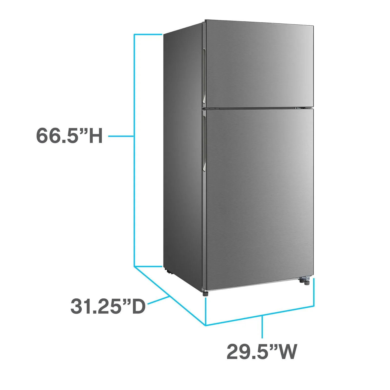 Avanti FF18D3S4 Avanti Frost-Free Apartment Size Refrigerator, 18.0 Cu. Ft.