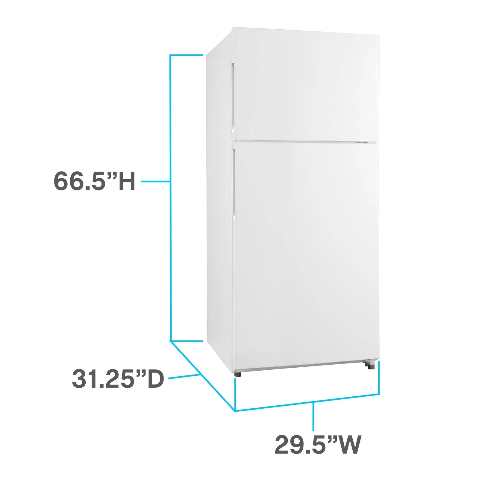 Avanti FF18D3S4 Avanti Frost-Free Apartment Size Refrigerator, 18.0 Cu. Ft.