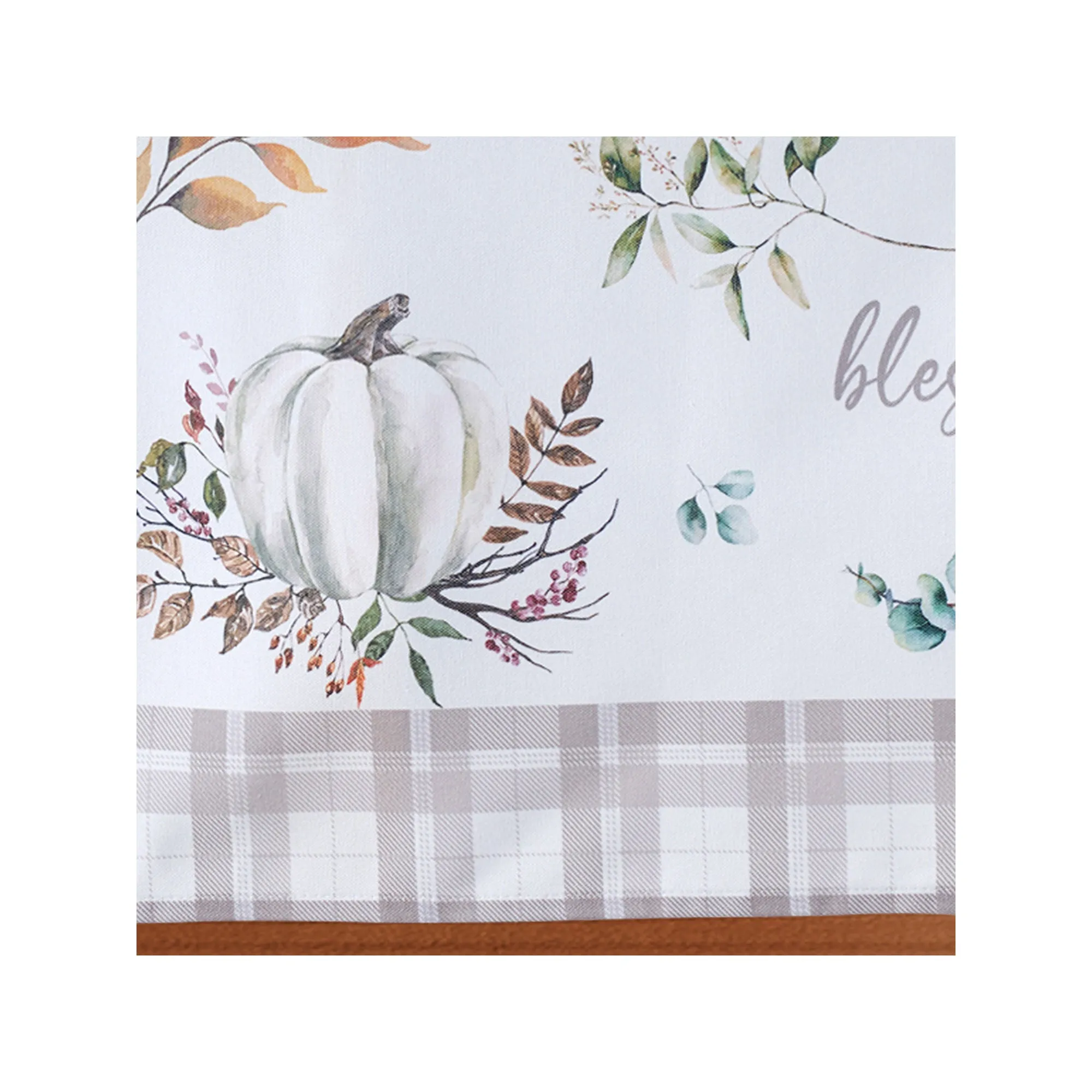 Avanti Grateful Patch Rectangle Tablecloth - IVORY ONE SIZE