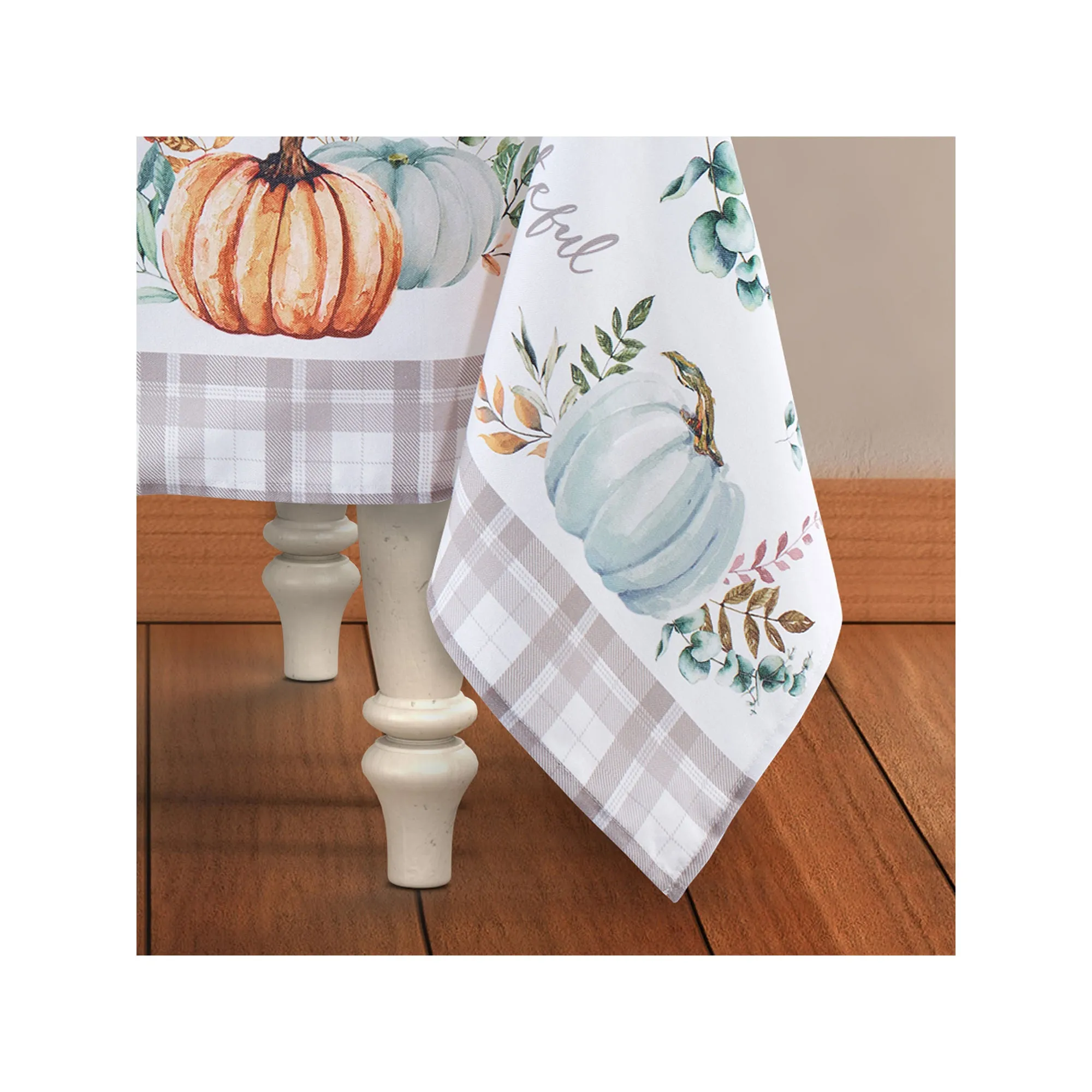 Avanti Grateful Patch Rectangle Tablecloth - IVORY ONE SIZE