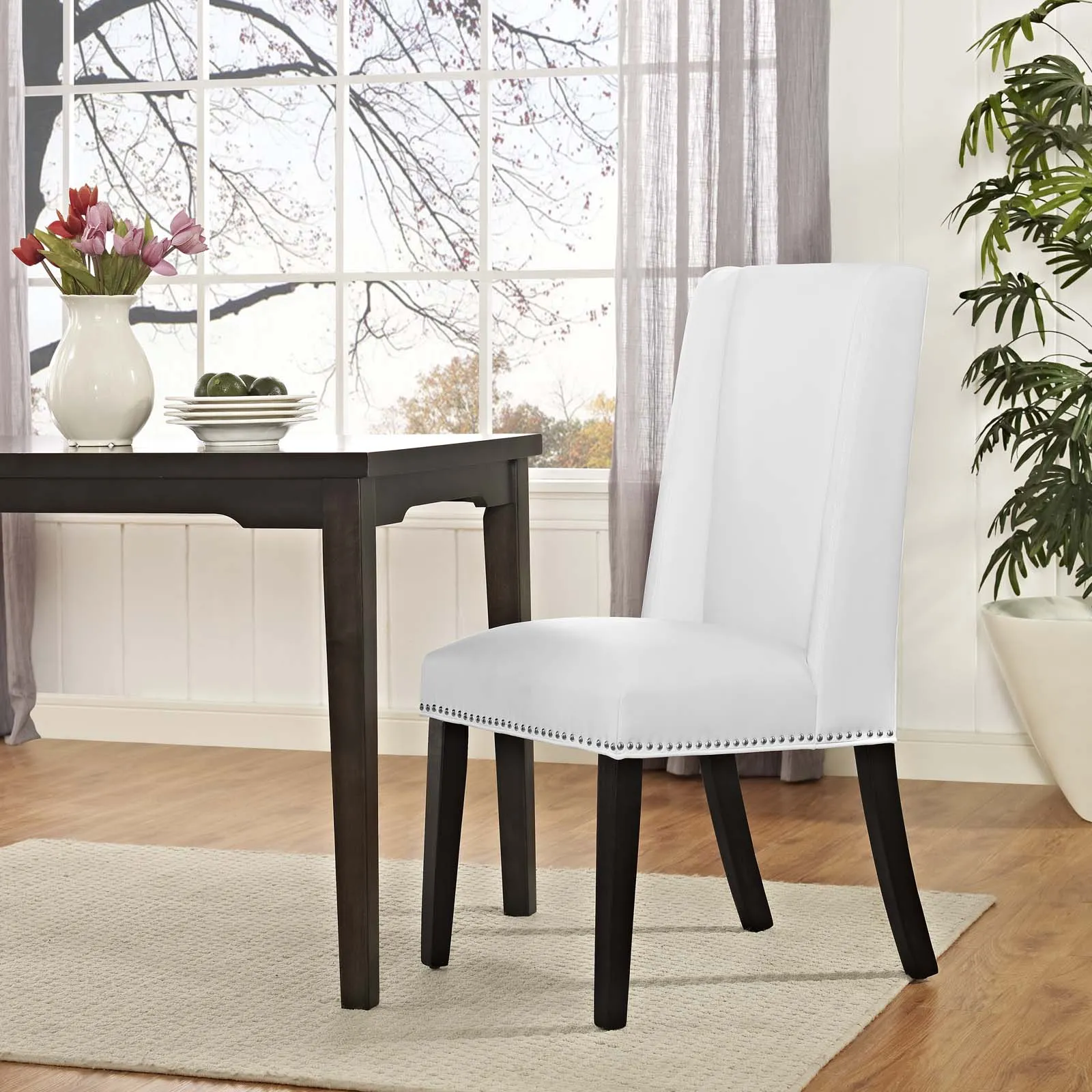 Baron Vegan Leather Dining Chair by Modway