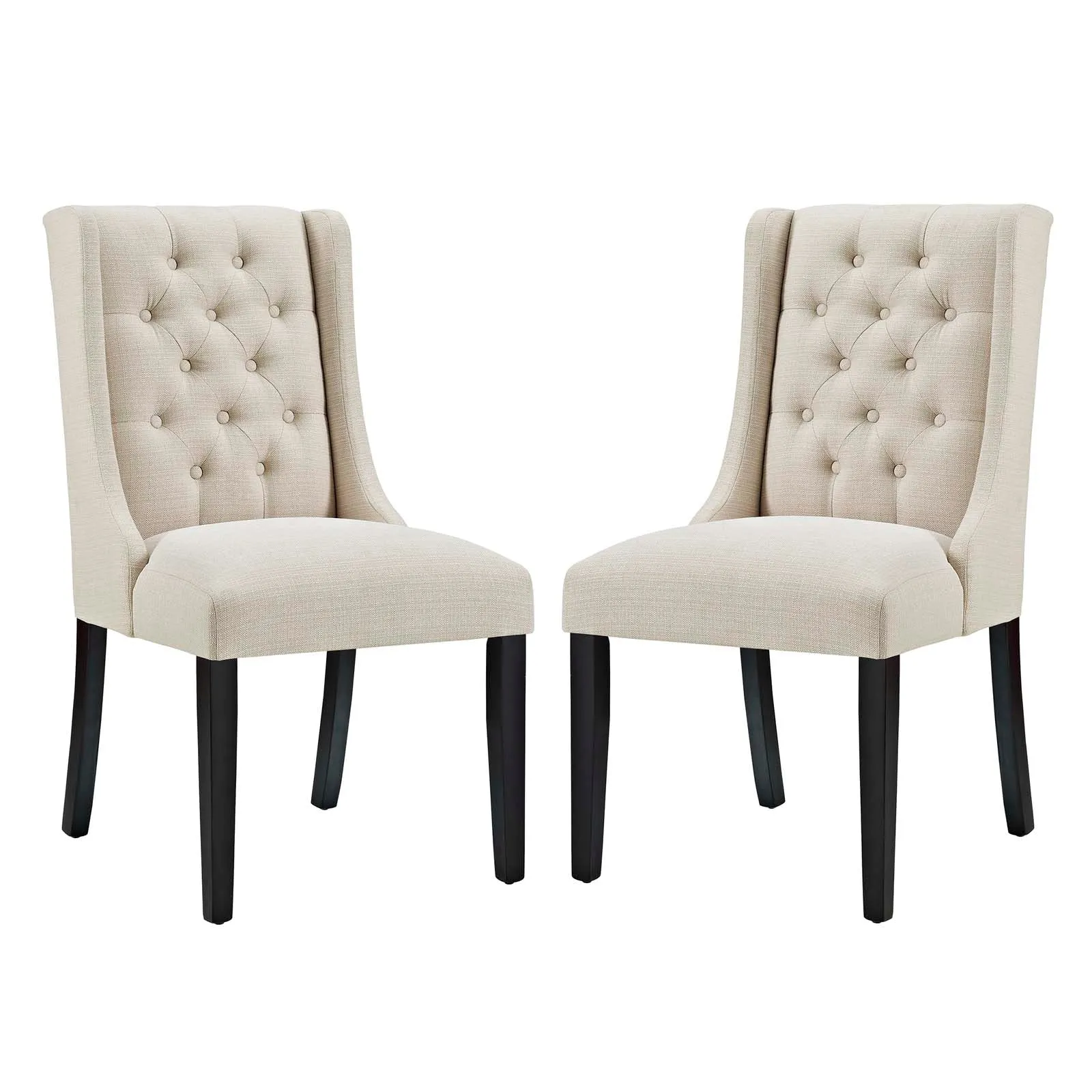 Baronet Dining Chair Fabric Set of 2 by Modway