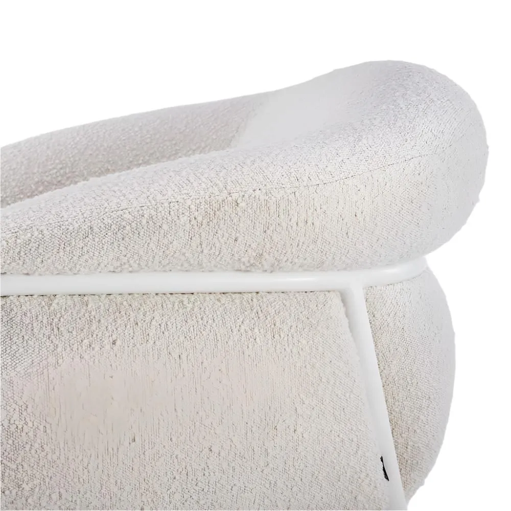 Belly Armchair - Maya Cream Boucle