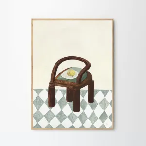 Chair with Fruit Print 40Cm x 50Cm