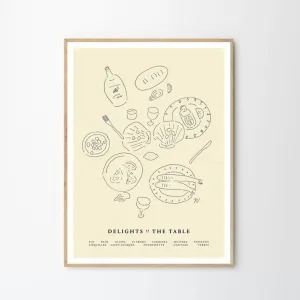 Delights at the Table Print 21Cm x 29.7Cm (A4)