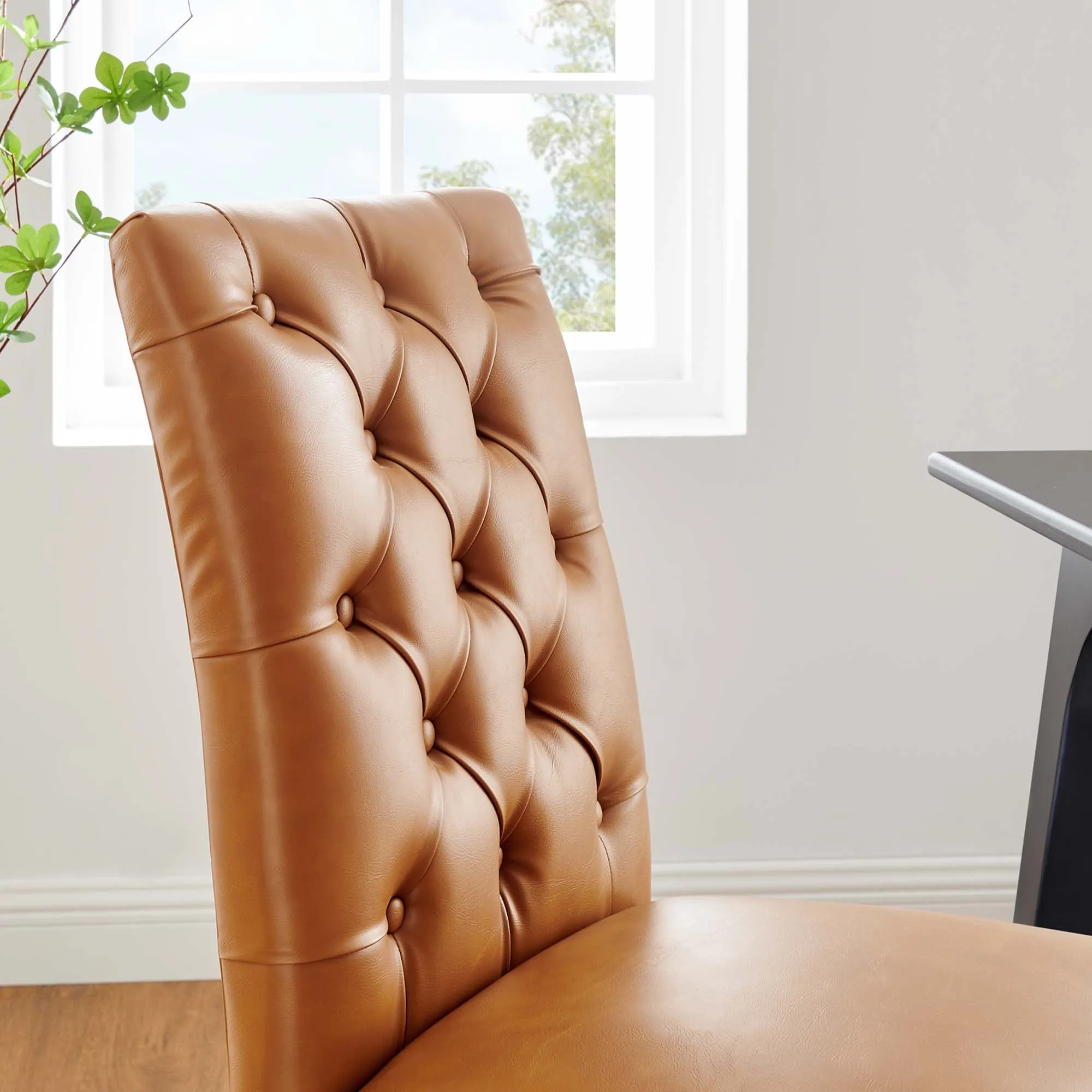 Duchess Dining Chair Vinyl Set of 2 by Modway