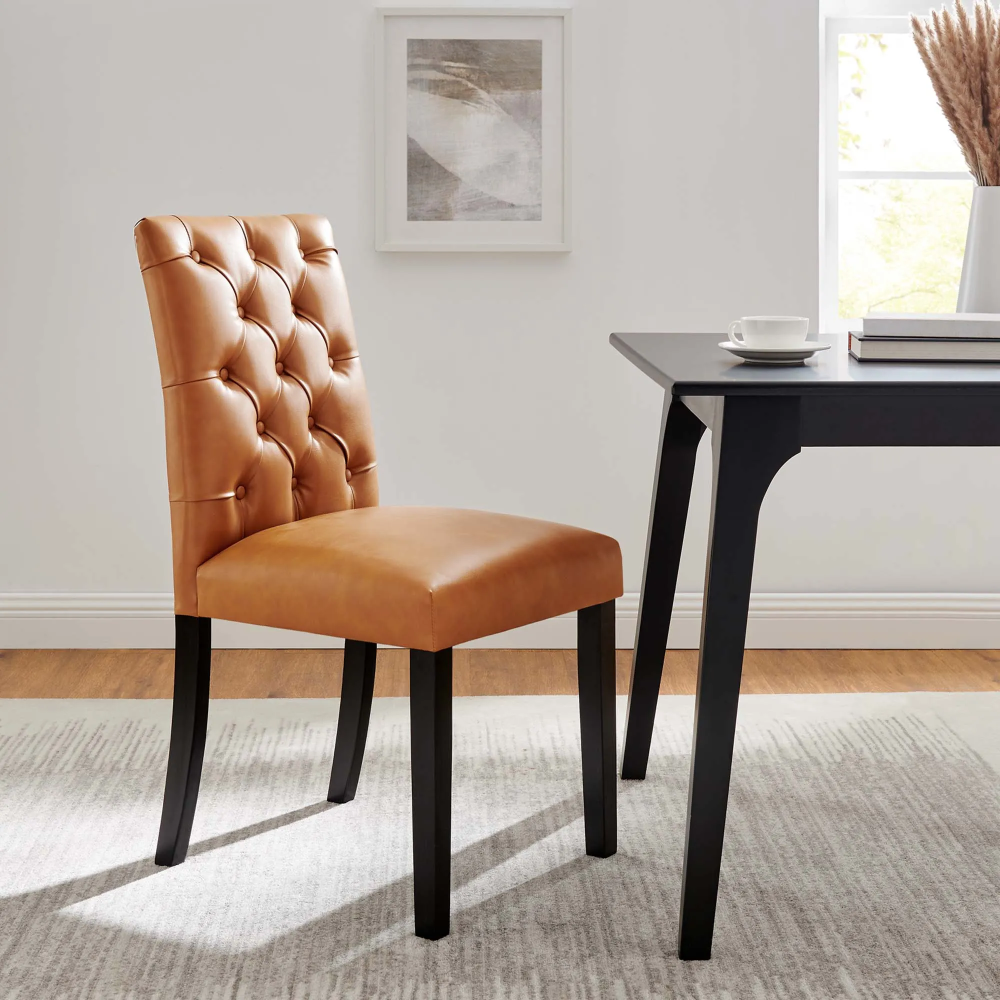 Duchess Dining Chair Vinyl Set of 2 by Modway