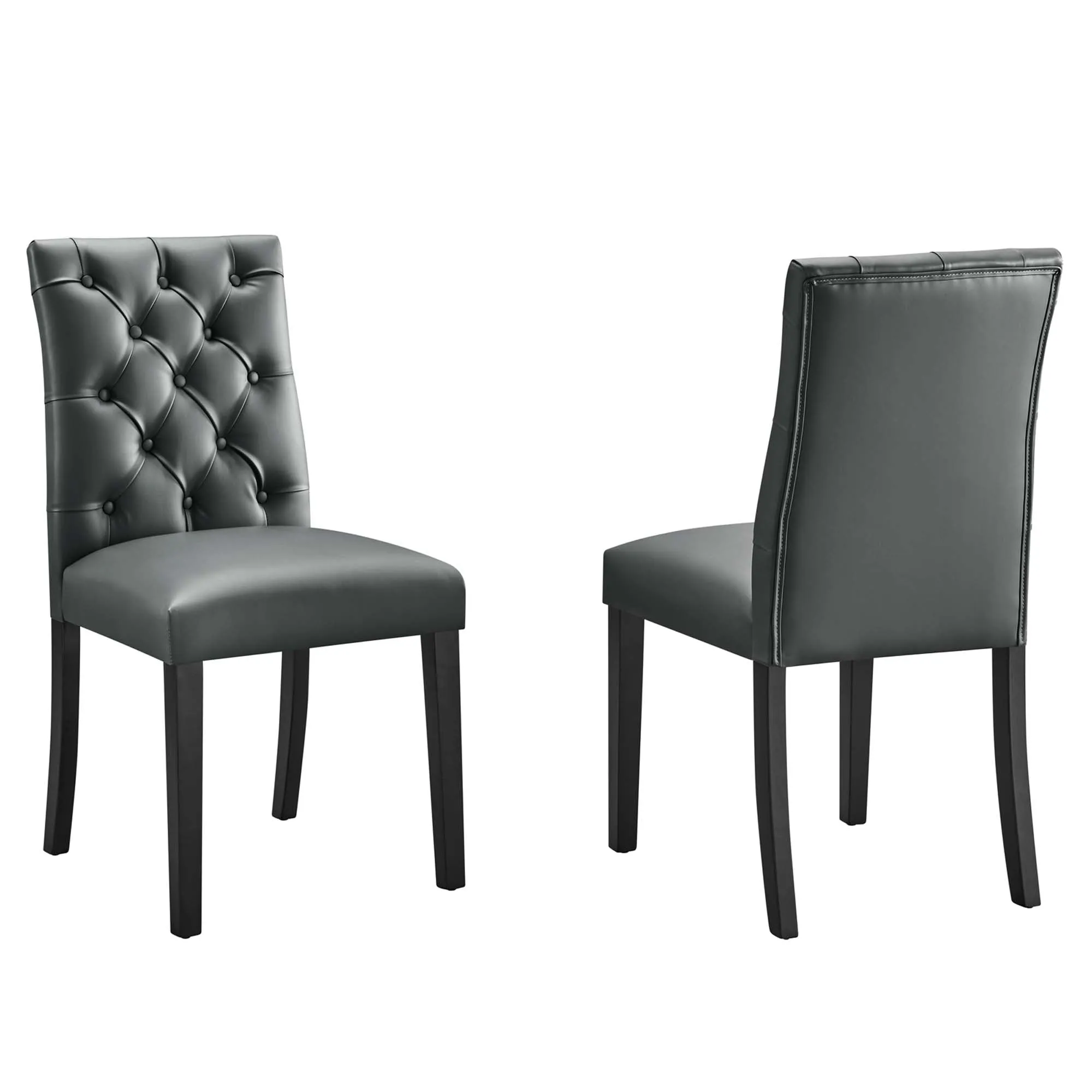 Duchess Dining Chair Vinyl Set of 2 by Modway