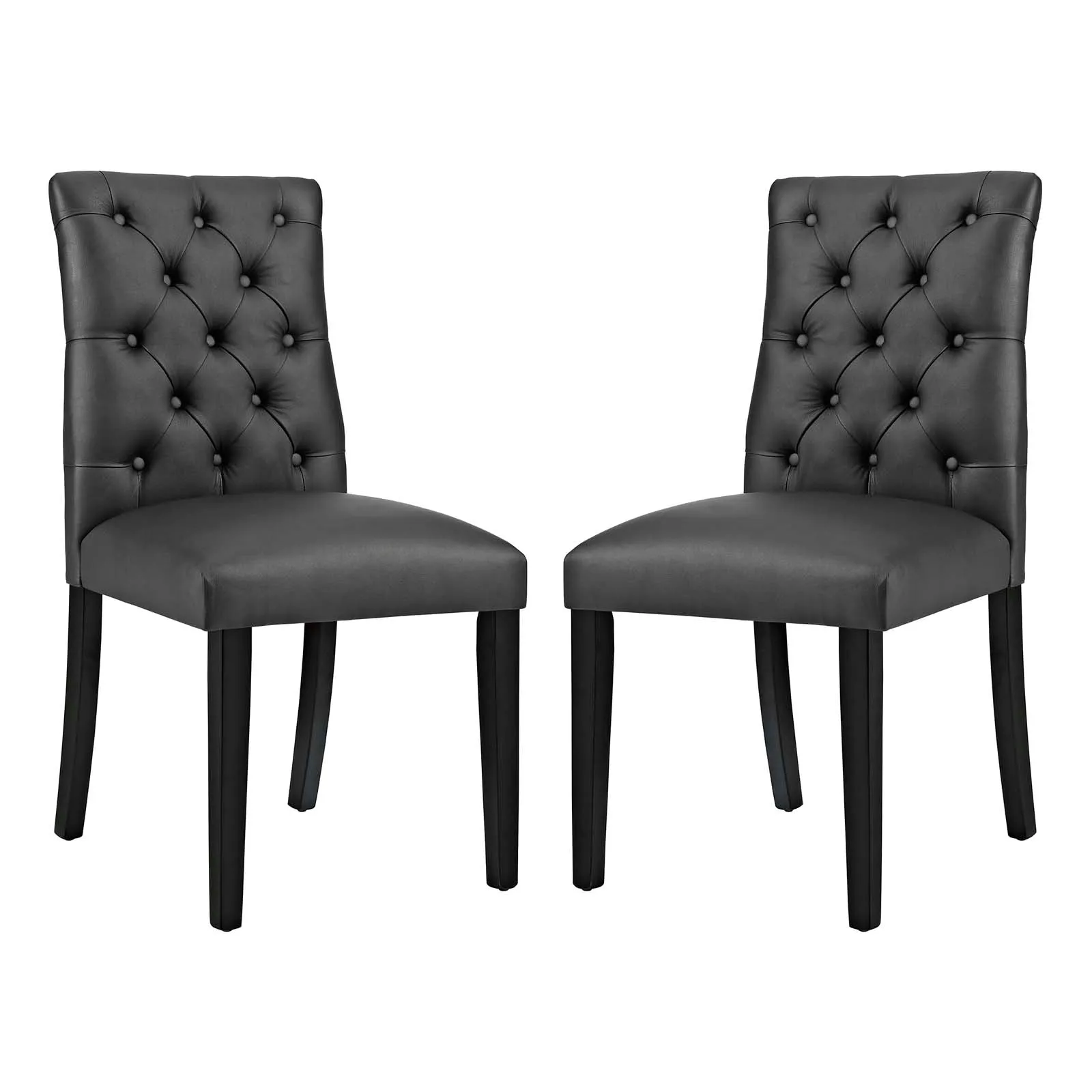 Duchess Dining Chair Vinyl Set of 2 by Modway