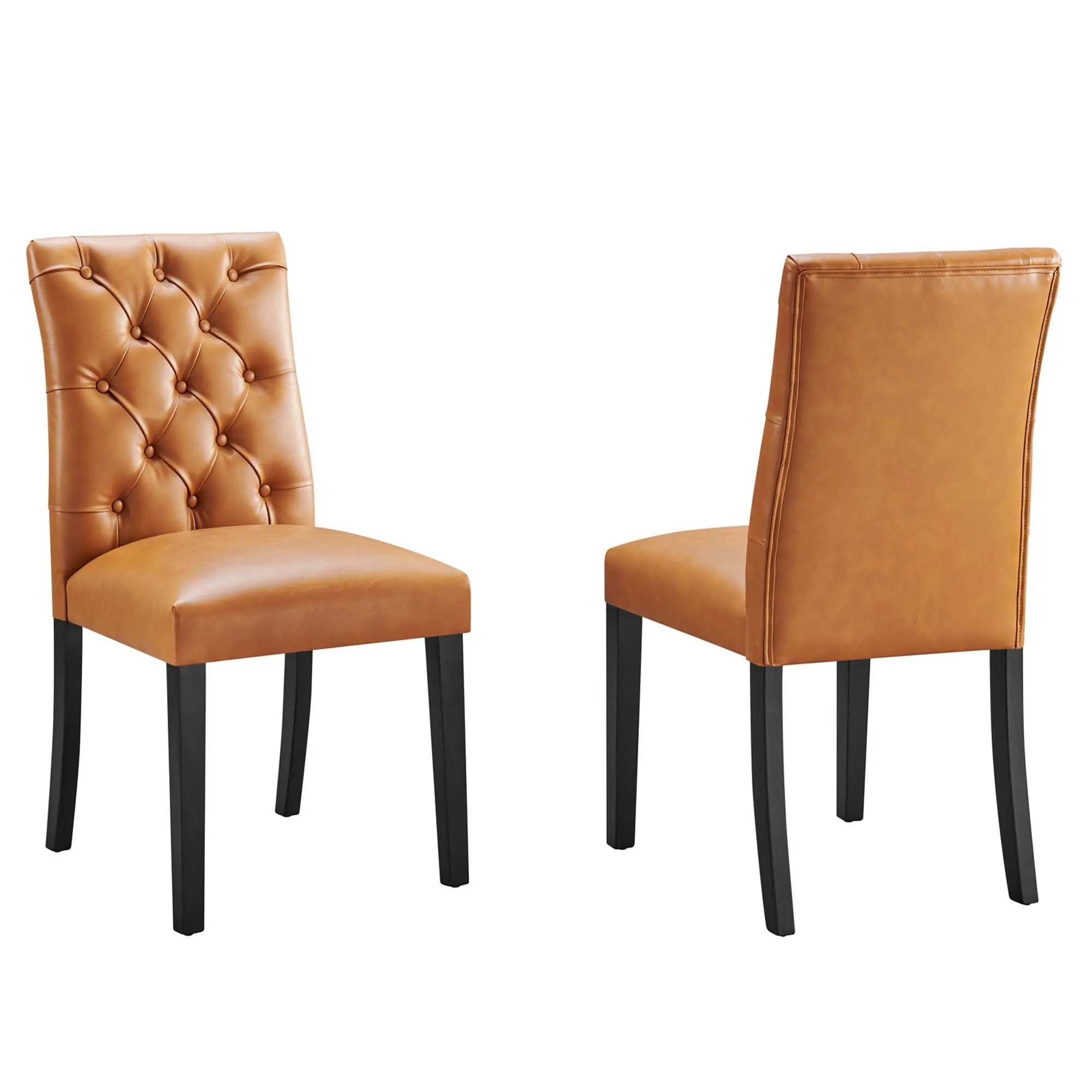 Duchess Dining Chair Vinyl Set of 2 by Modway