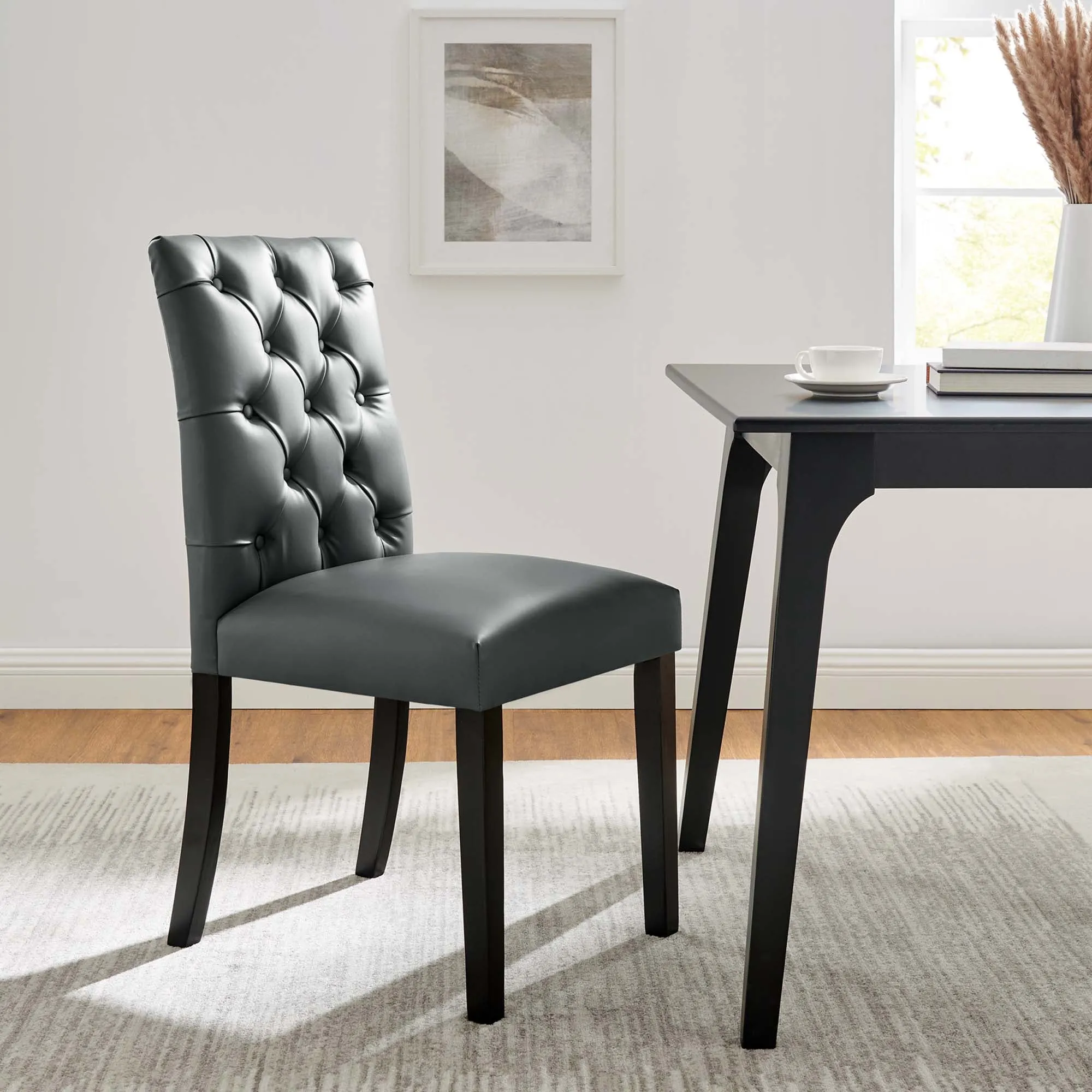 Duchess Dining Chair Vinyl Set of 2 by Modway