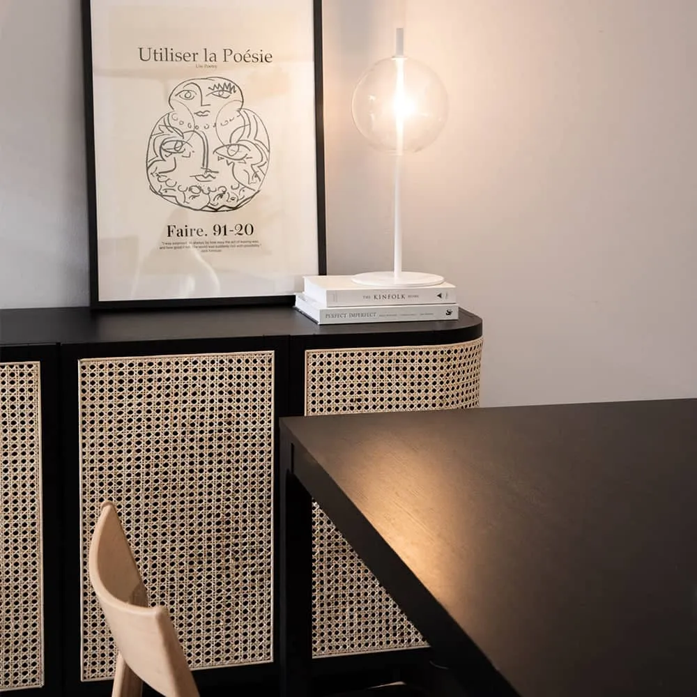 Embrace Rattan Sideboard 180 cm - Black