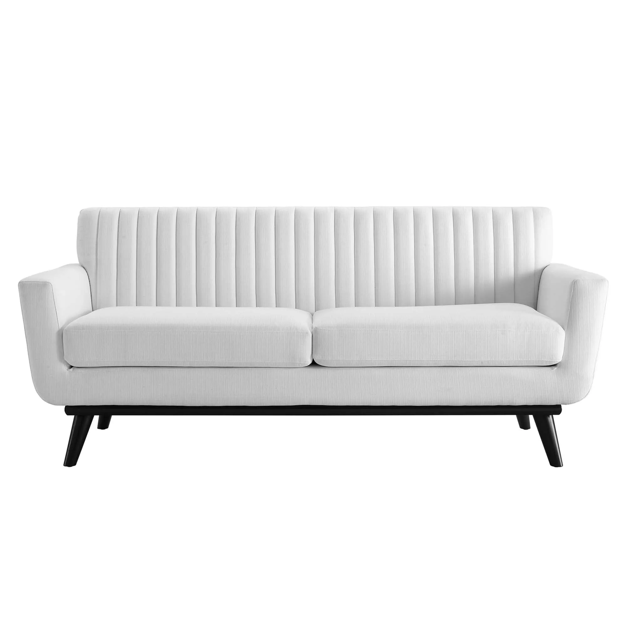 Engage Channel Tufted Fabric Loveseat by Modway