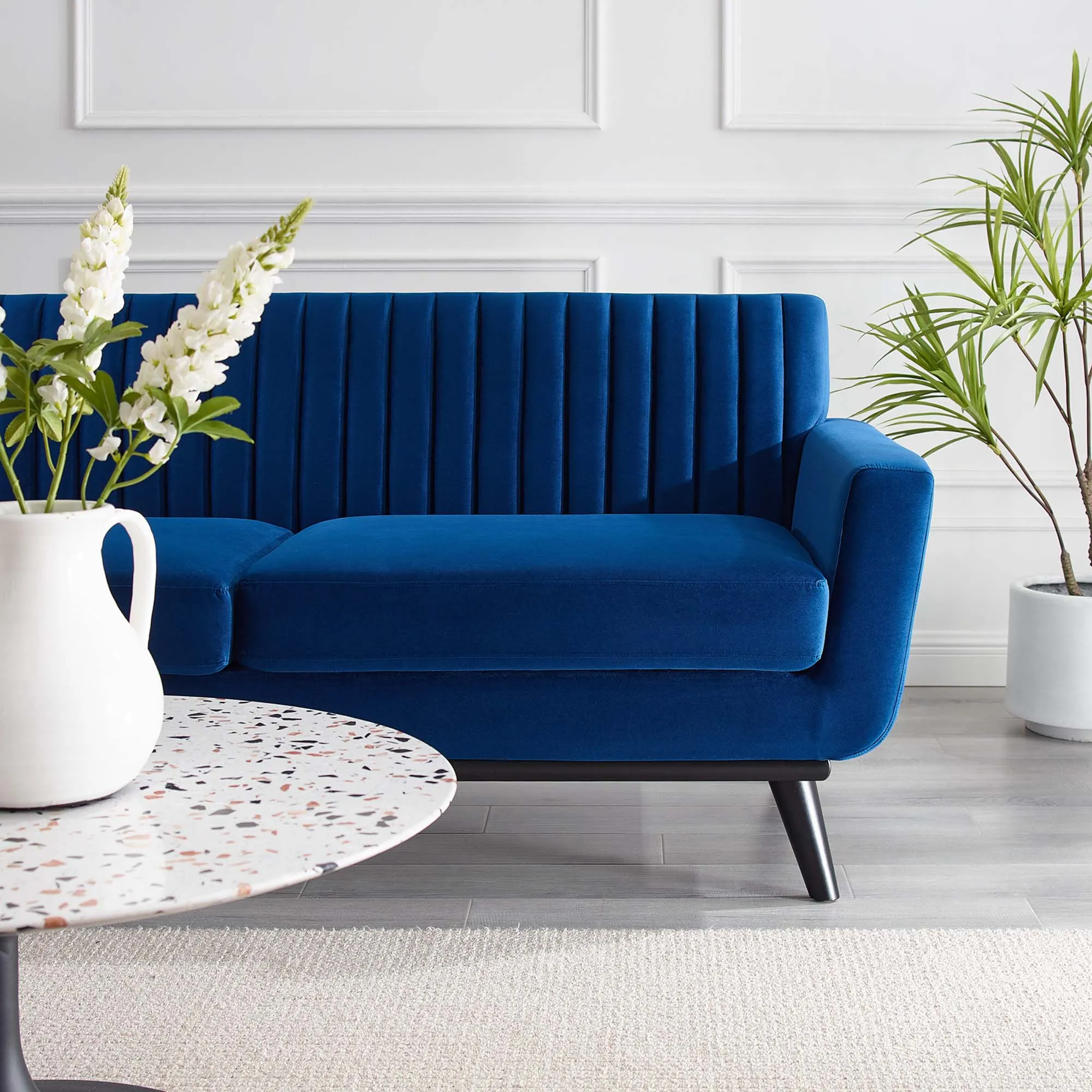 Engage Channel Tufted Performance Velvet Loveseat by Modway