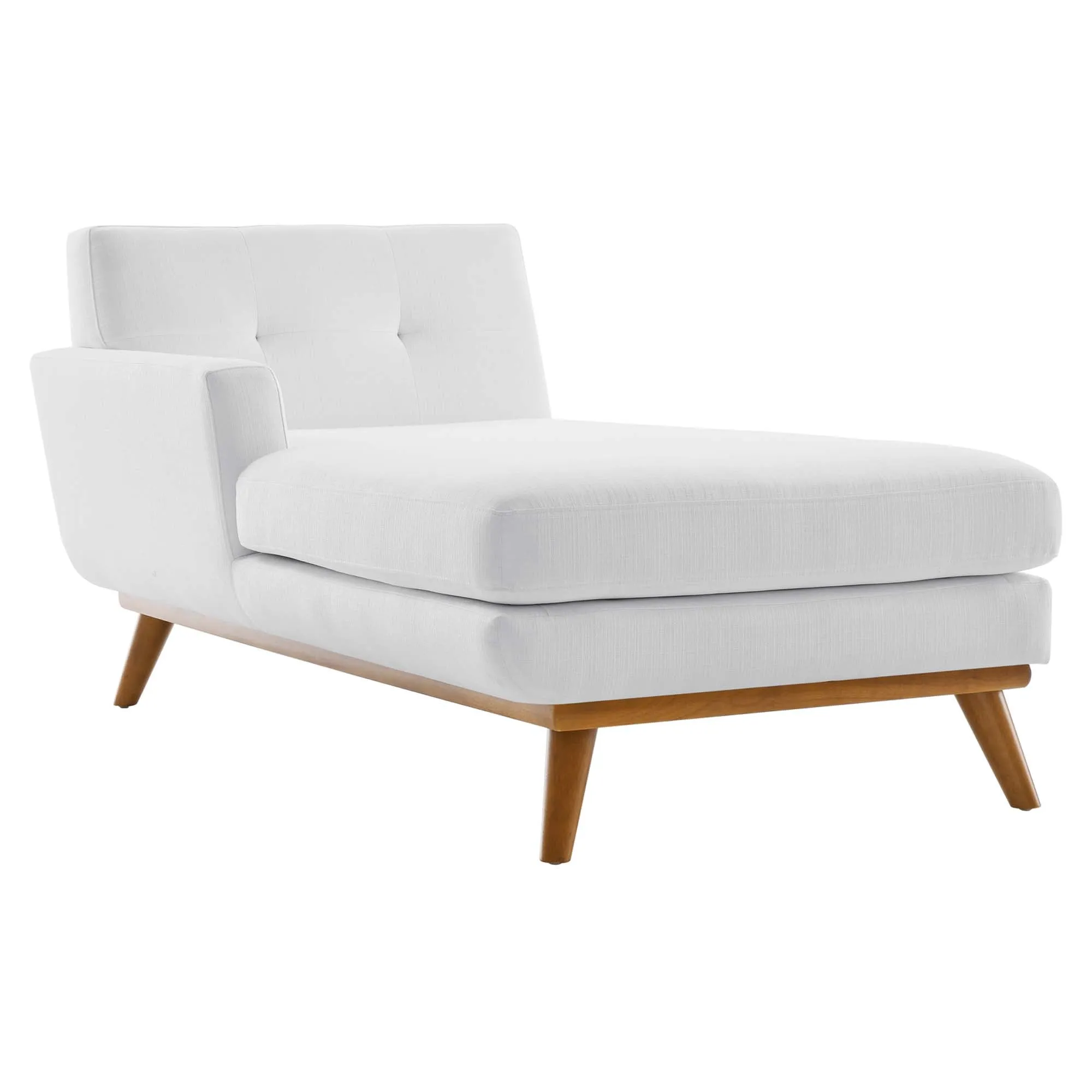 Engage Left-Facing Upholstered Fabric Chaise by Modway