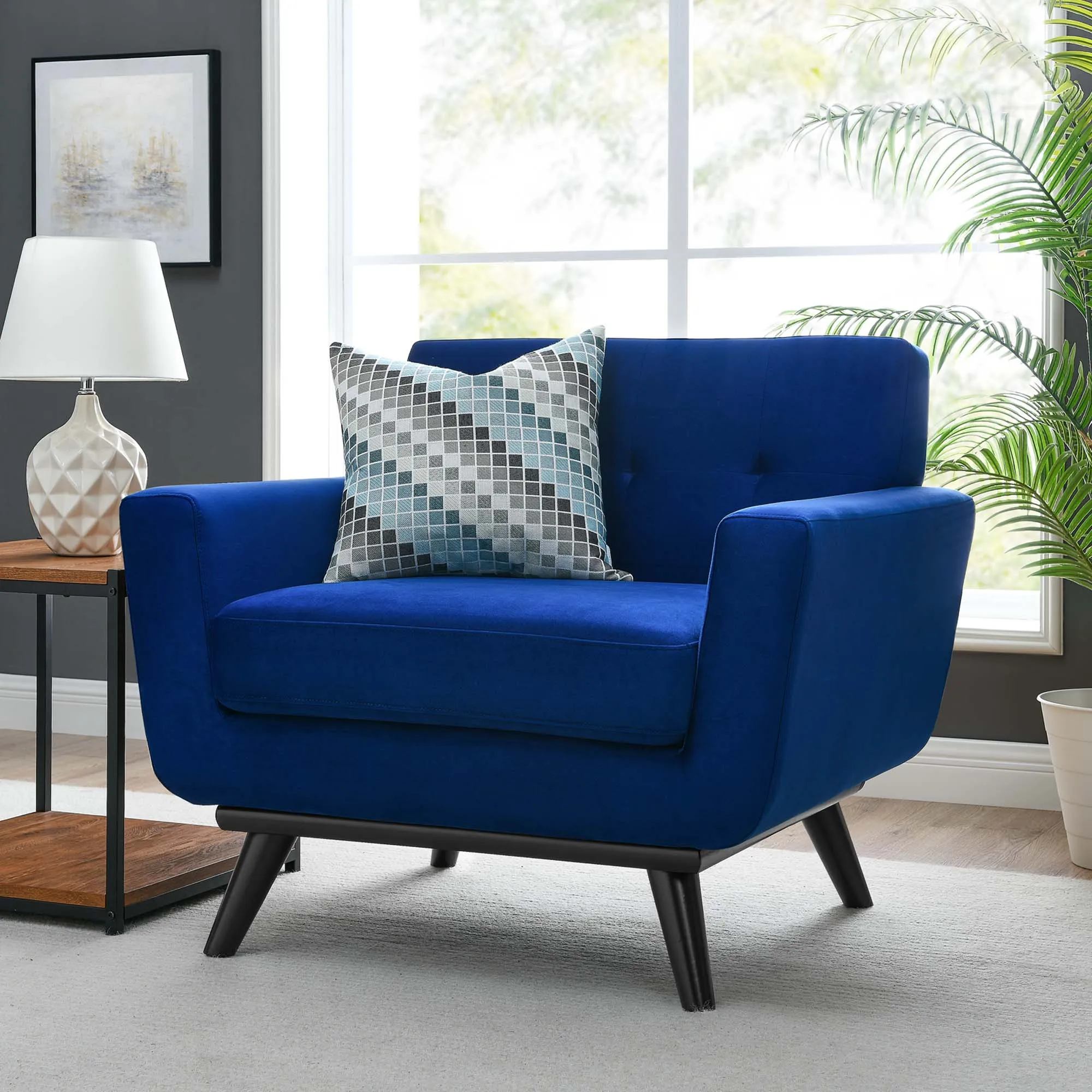 Engage Performance Velvet Armchair by Modway
