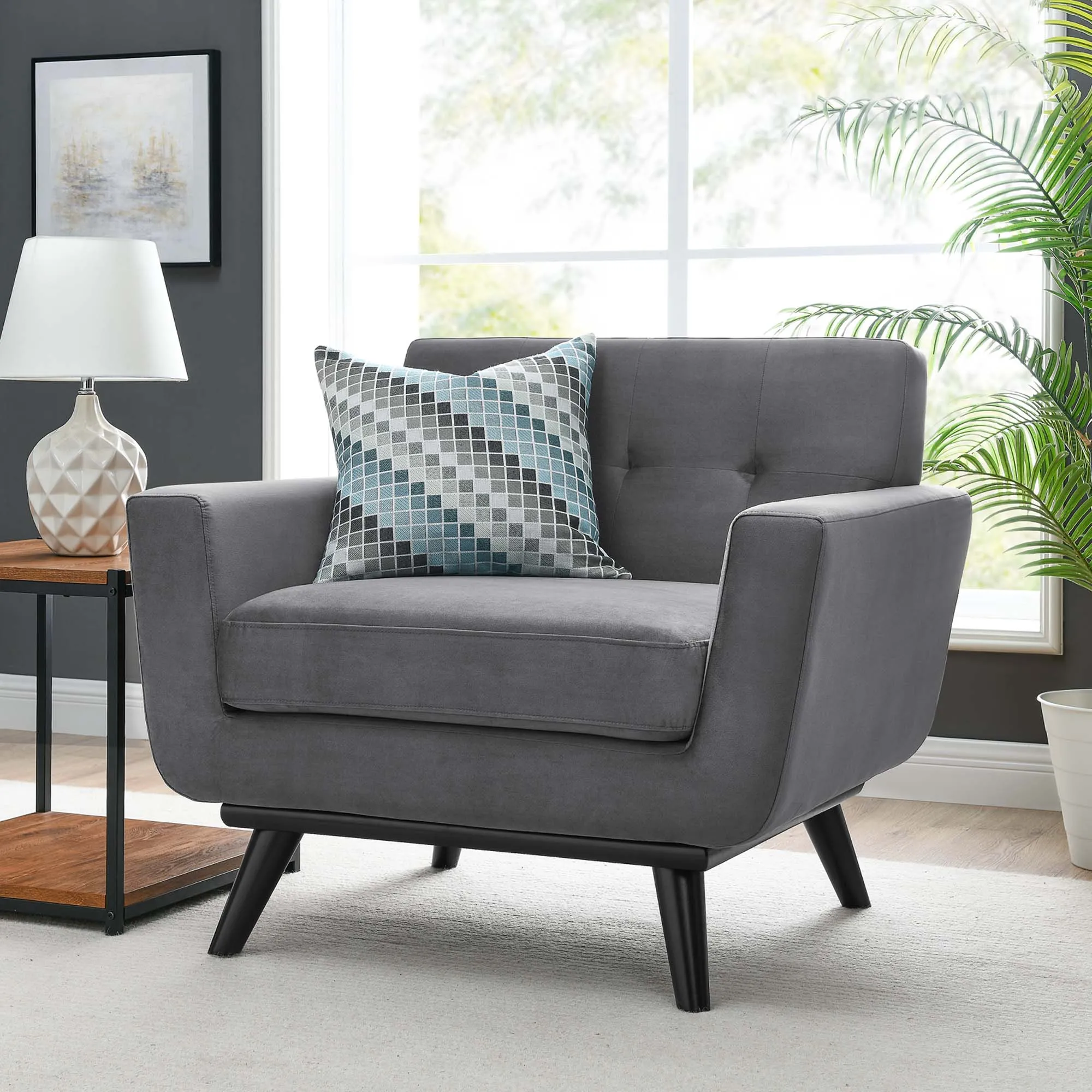 Engage Performance Velvet Armchair by Modway