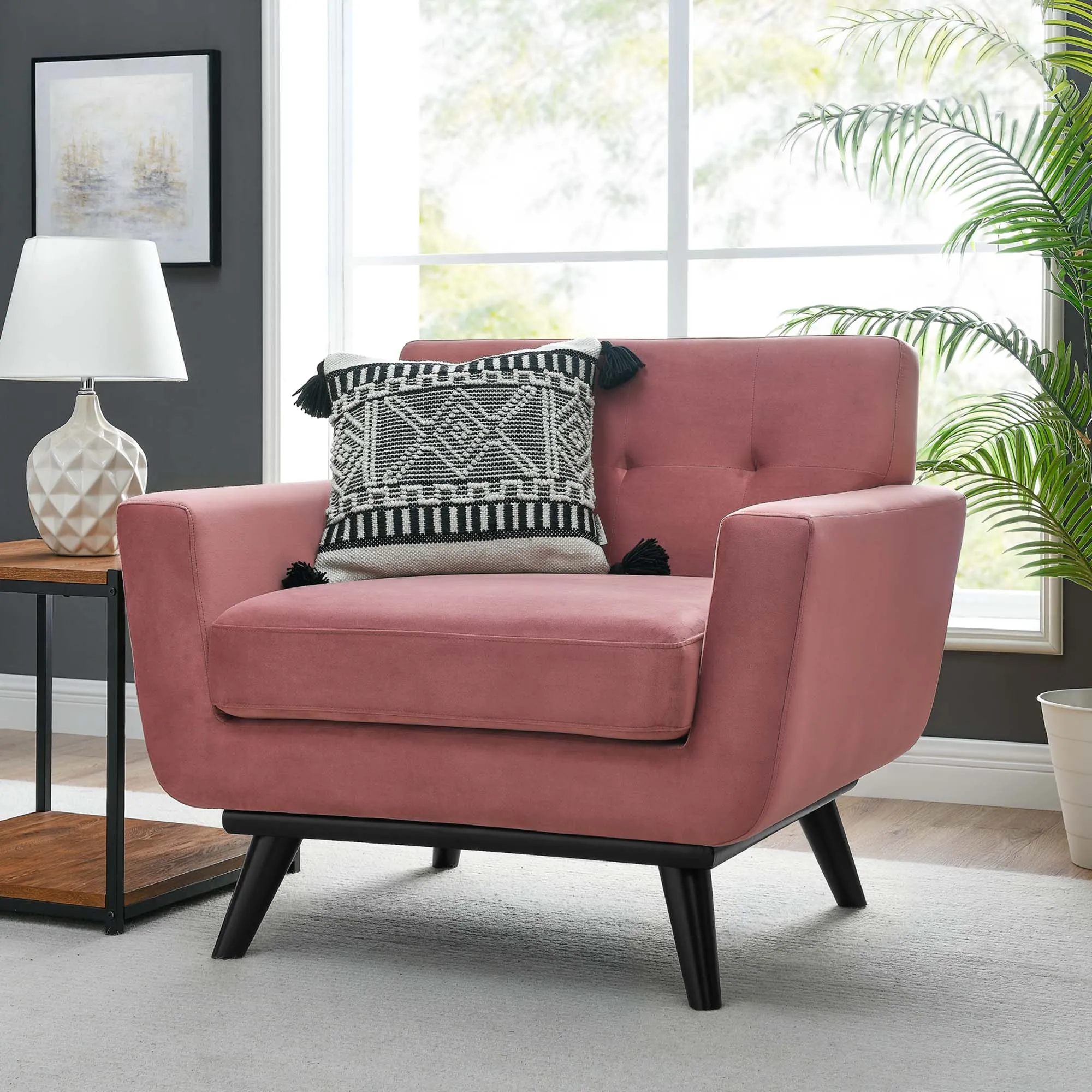 Engage Performance Velvet Armchair by Modway