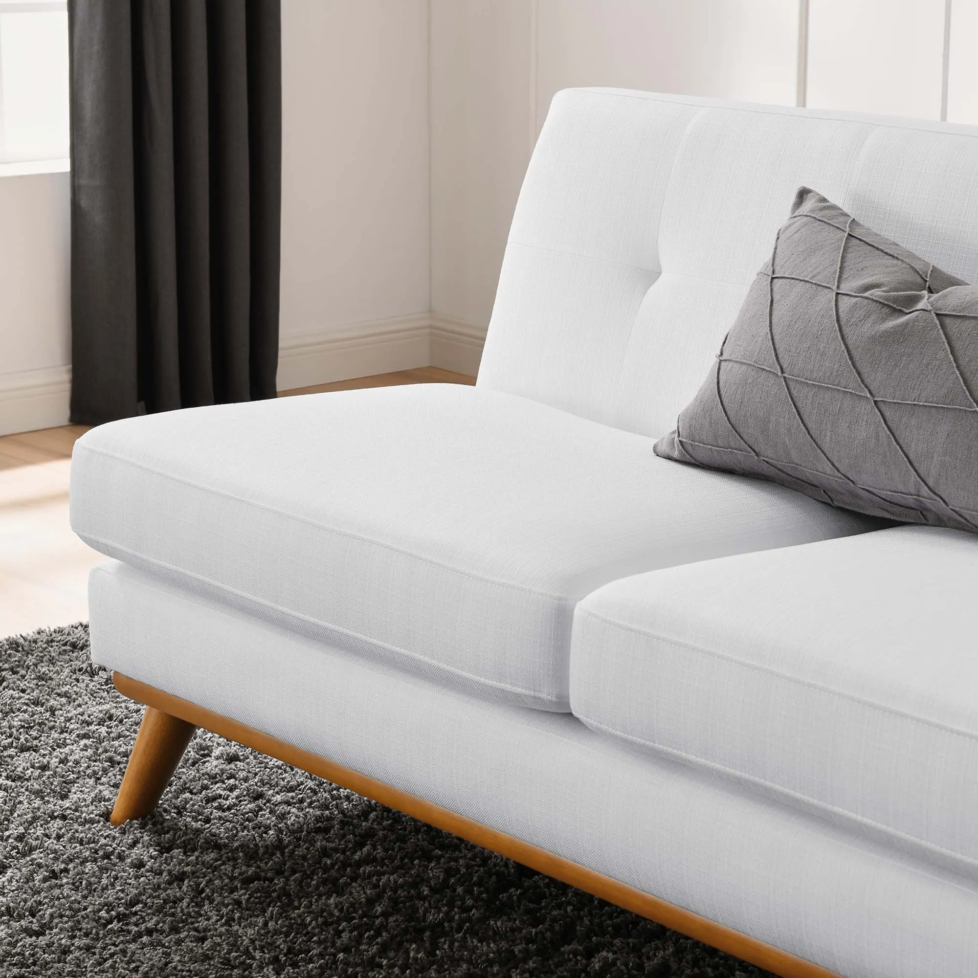 Engage Right-Arm Upholstered Fabric Loveseat by Modway
