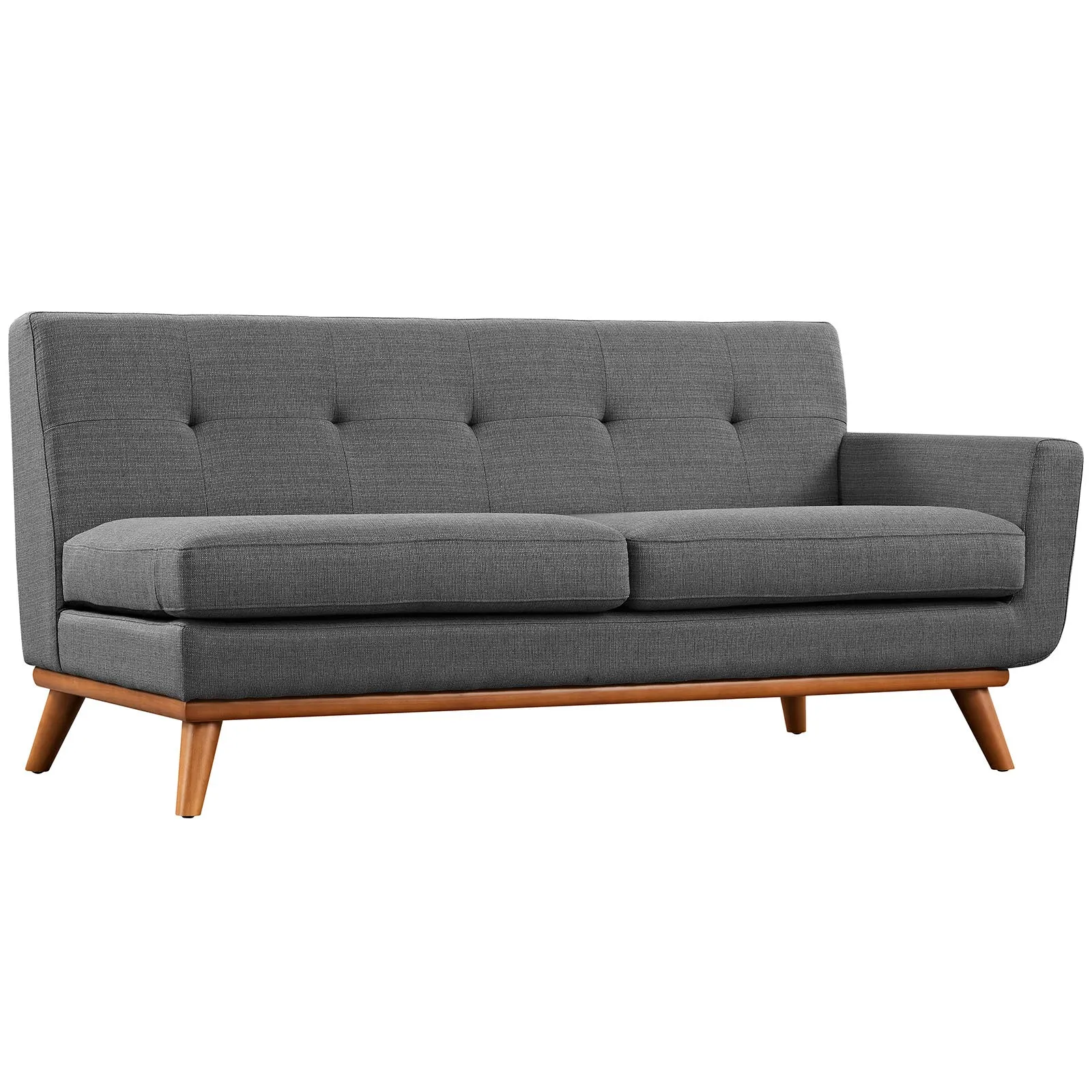 Engage Right-Arm Upholstered Fabric Loveseat by Modway