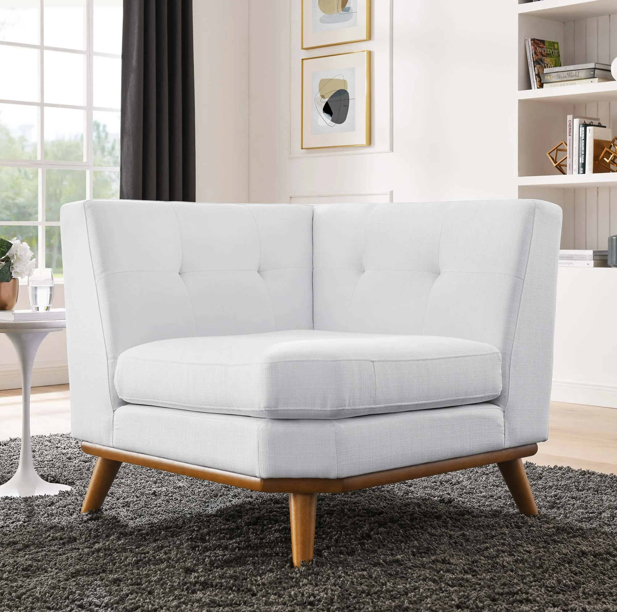 Engage Upholstered Fabric Corner Chair by Modway
