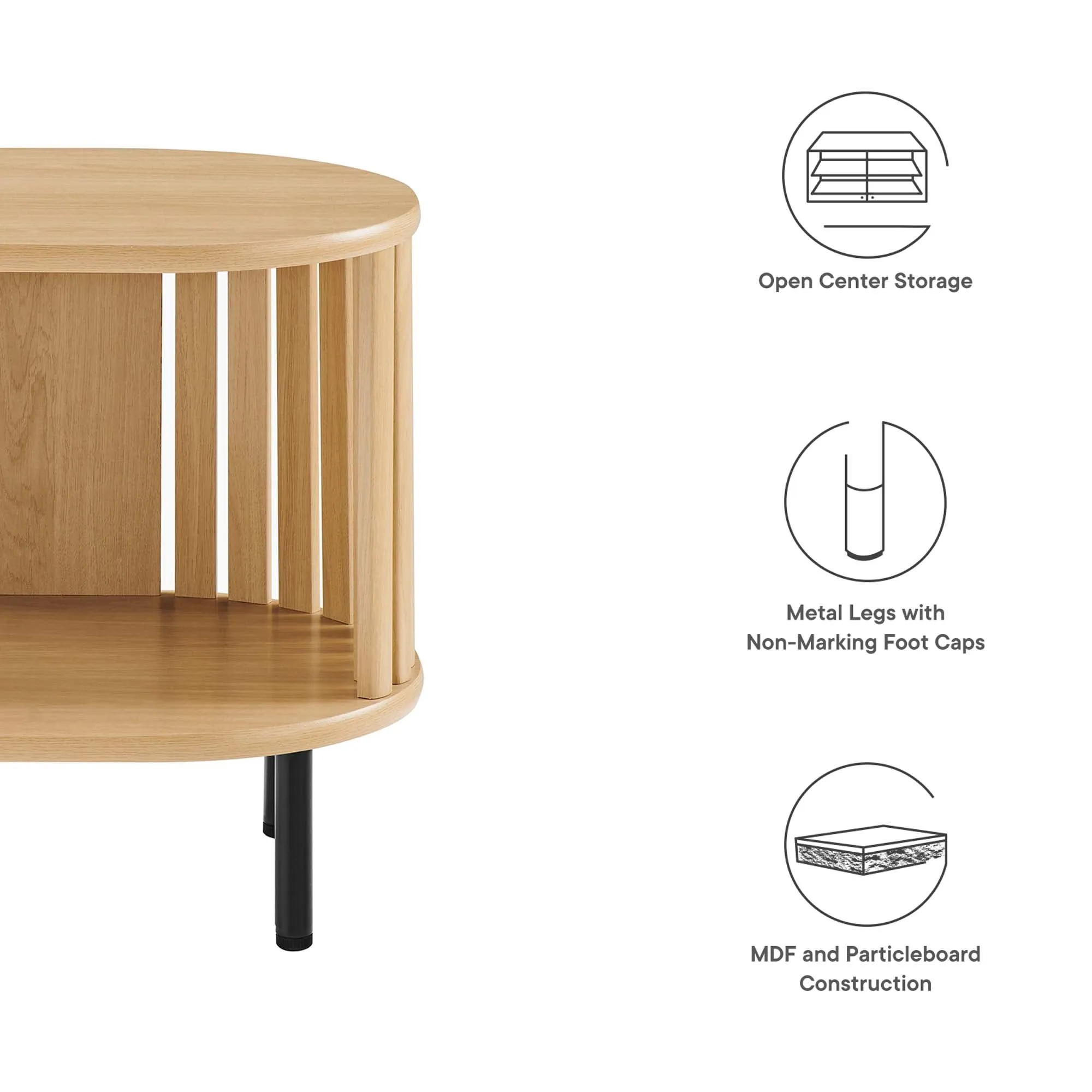 Fortitude Patio Side Table by Modway