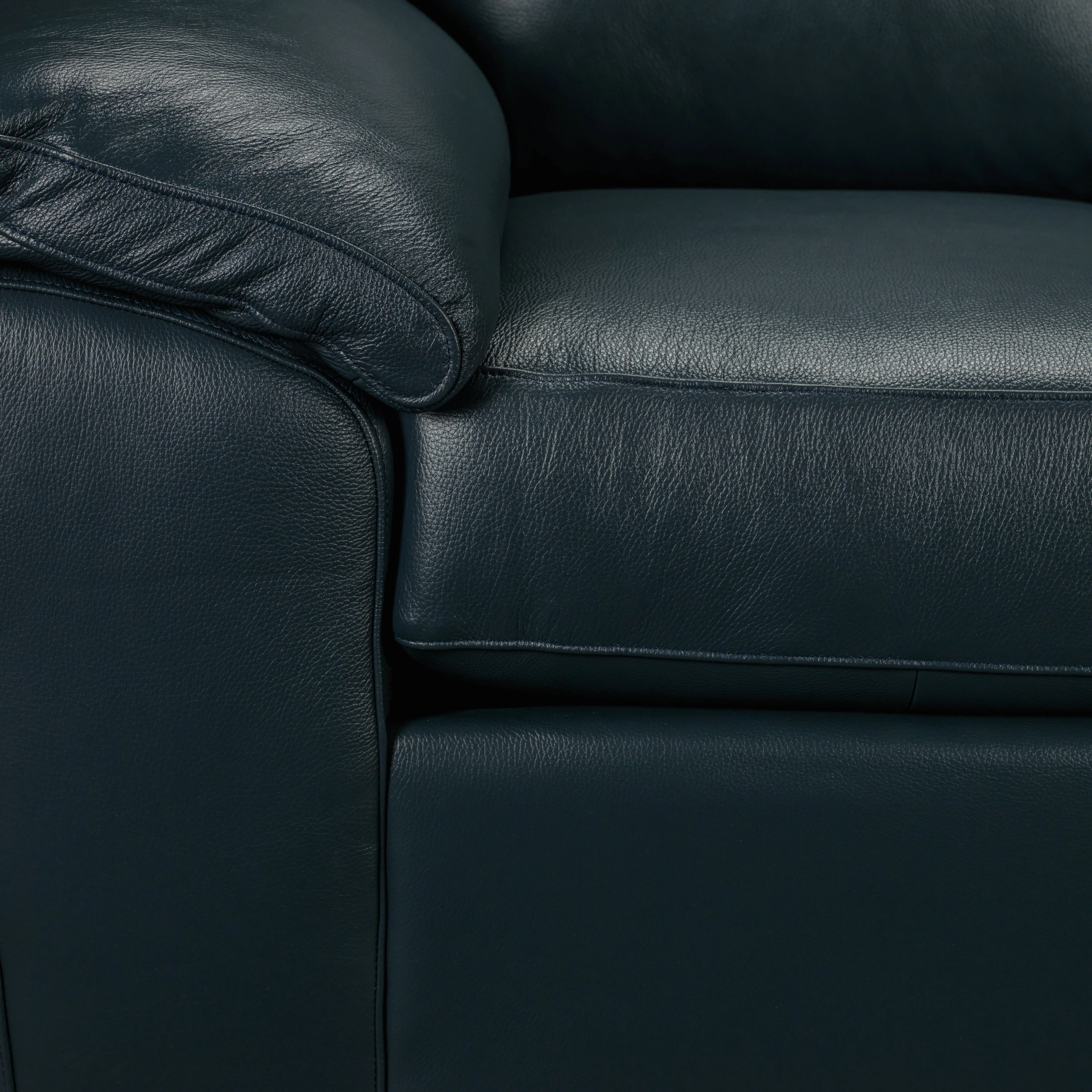 Gaetano Leather Chair - Havana Atlantic Blue