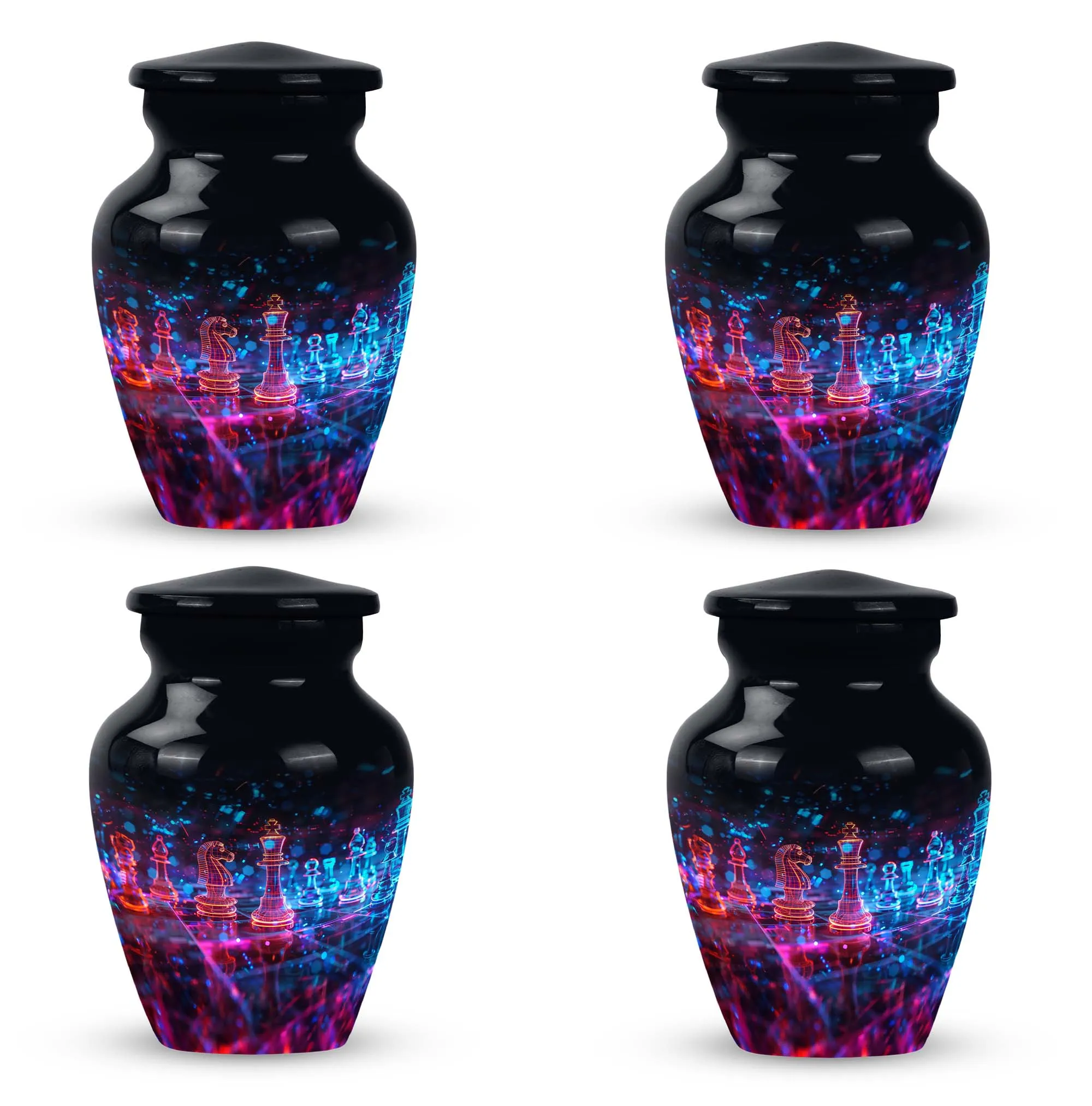 In Memoriam Chess-theme Adult Urn: A Classic Tribute
