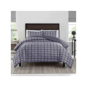 Izod Sawyer Midweight Comforter Set - GRAY ONE SIZE