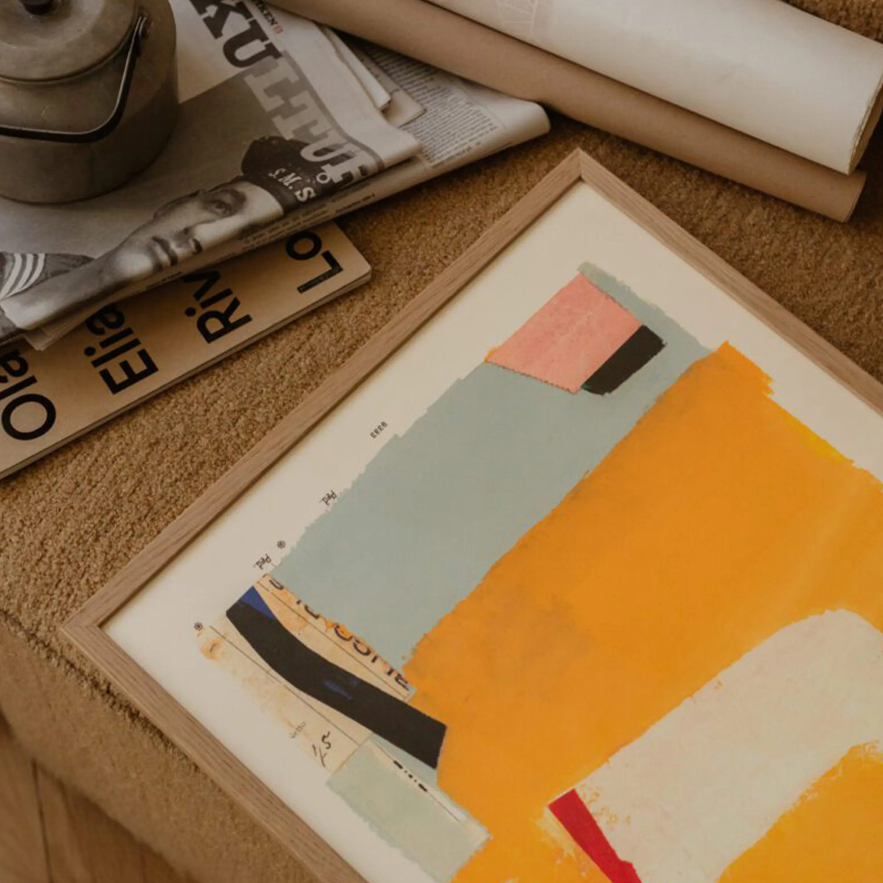 Jaune Print 30Cm x 40Cm