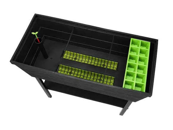 Keter Urban Bloomer Raised Planter Bed 48L Charcoal