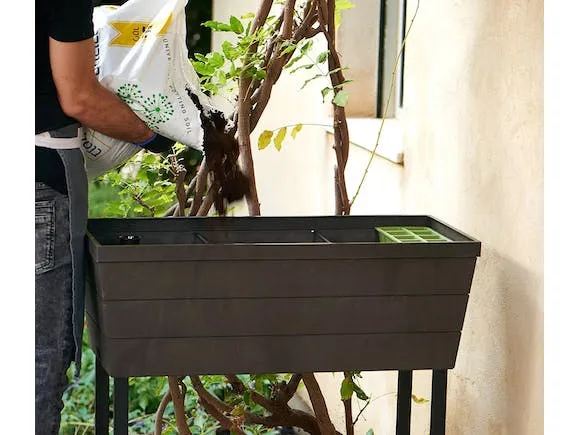 Keter Urban Bloomer Raised Planter Bed 48L Charcoal
