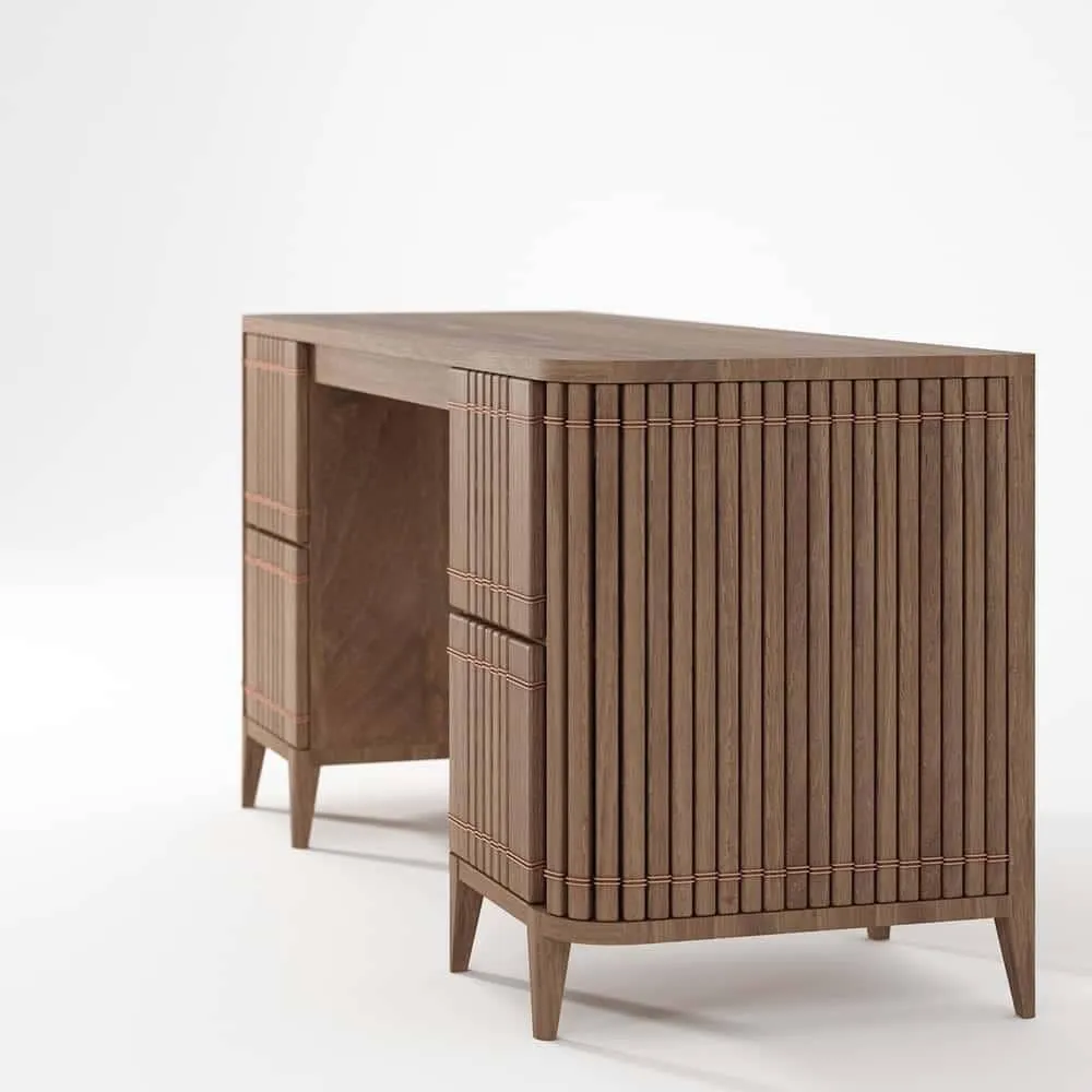 Koppar Desk - Teak