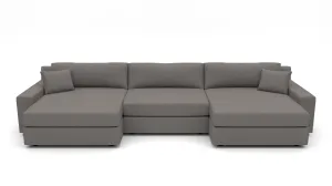 Lago Vista 170" Double Chaise With Armless Chair