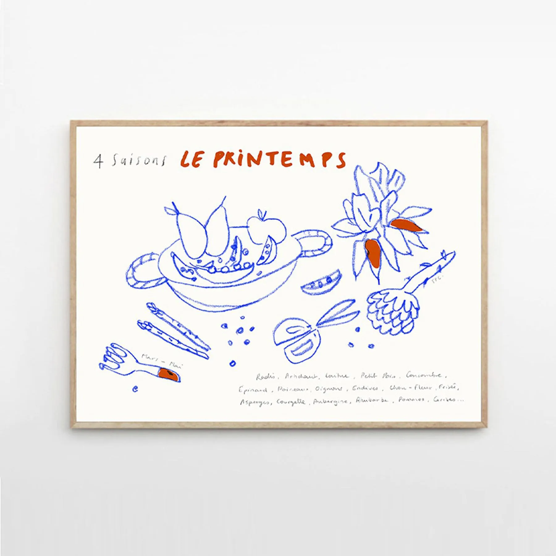 Le Printemps Print 30Cm x 40Cm