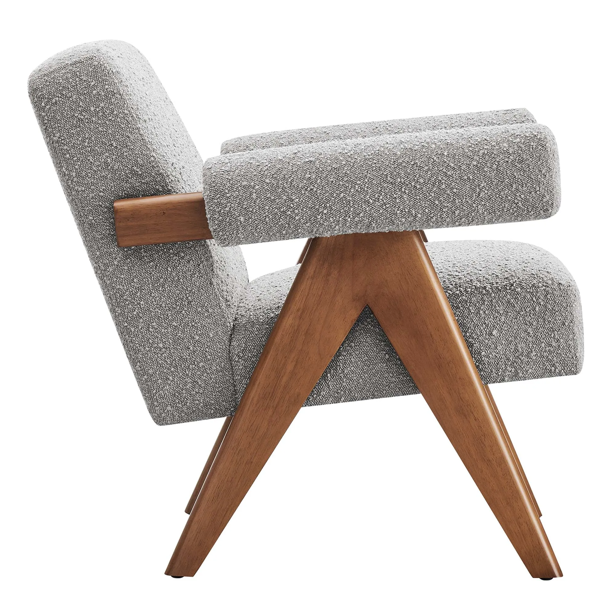 Lyra Boucle Fabric Armchair - Set of 2 by Modway