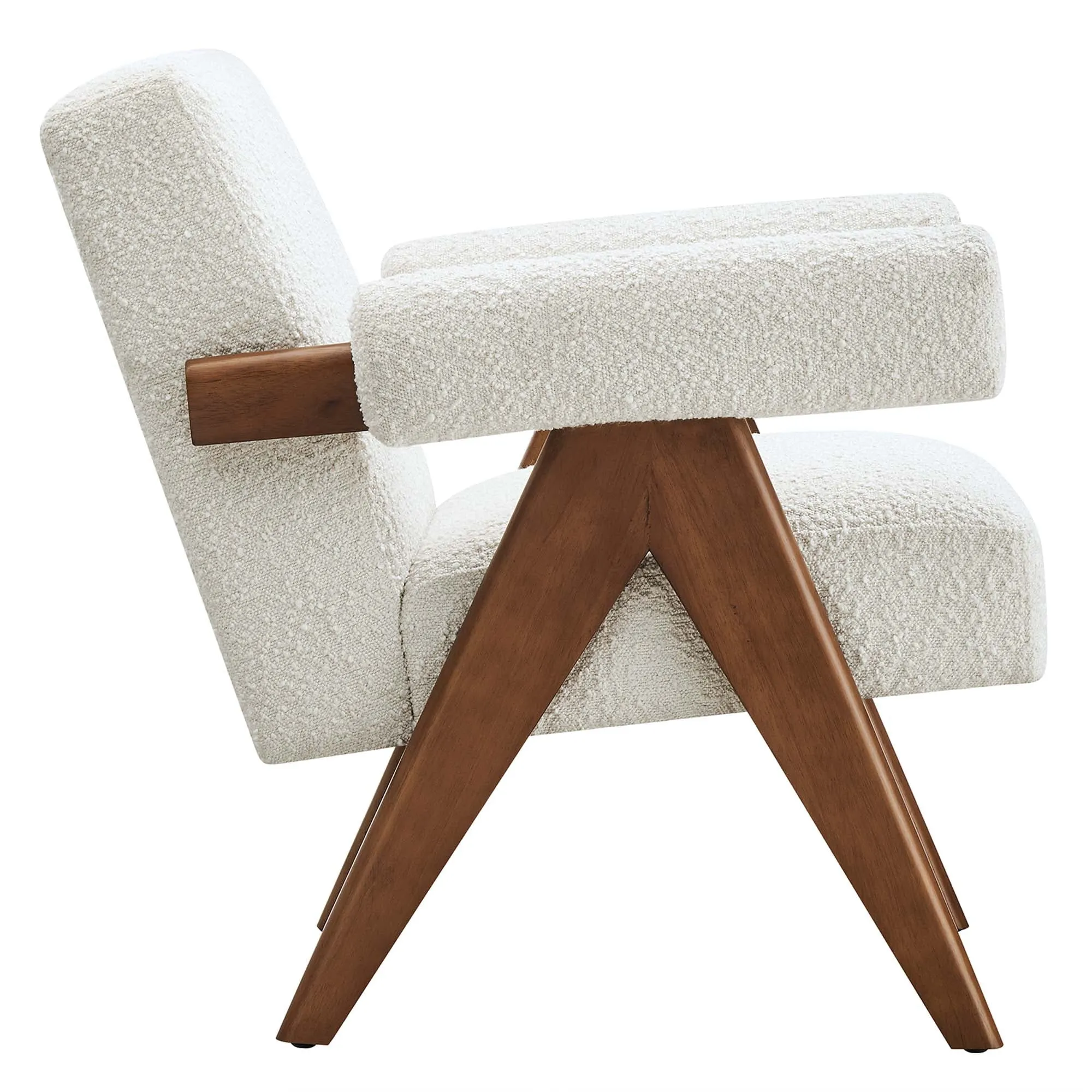 Lyra Boucle Fabric Armchair - Set of 2 by Modway