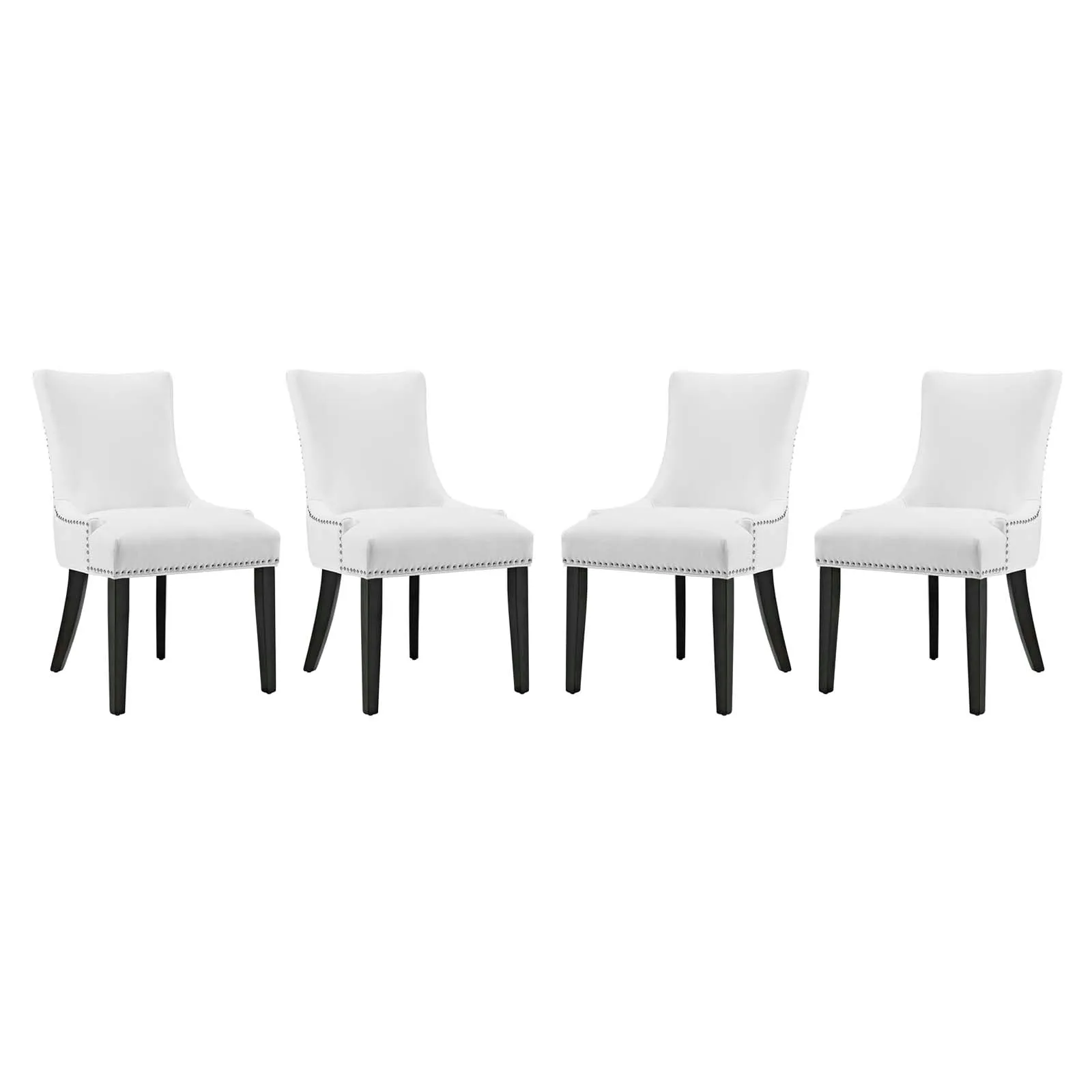 Marquis Dining Chair Faux Leather Set of 4 by Modway
