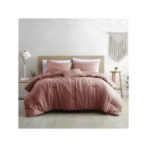 Modern Threads Beck 4-Pc. Midweight Comforter Set 3MLTICSE-BCK-KG - DARK ROSE ONE SIZE
