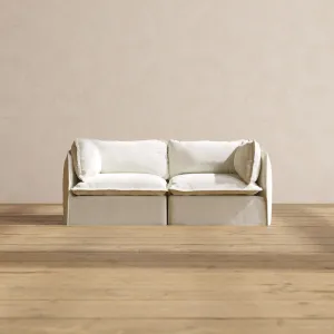 Modular Performance 2-Seater in Eggshell | Deluxe Blend