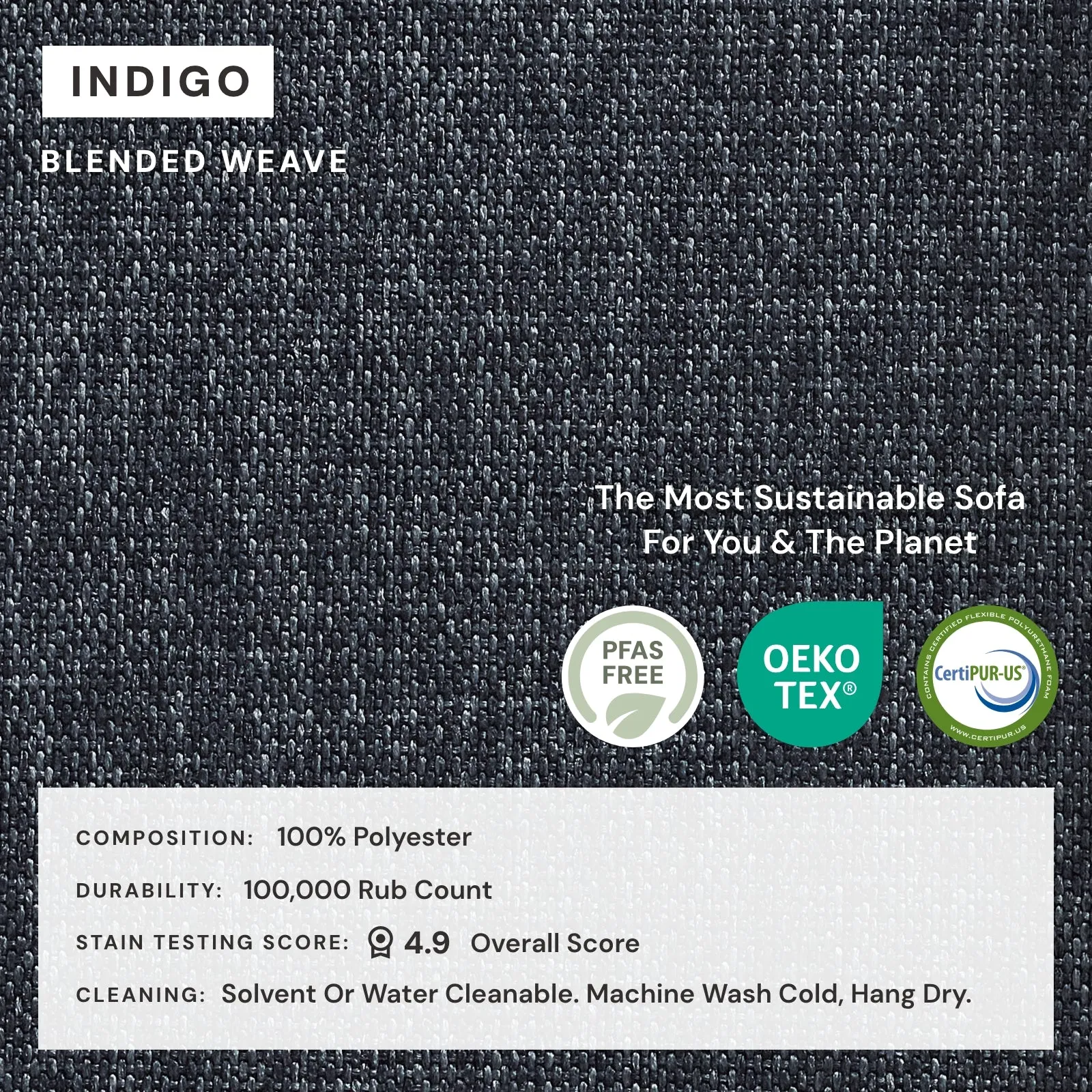 Modular Performance 2-Seater in Indigo | Deluxe Blend