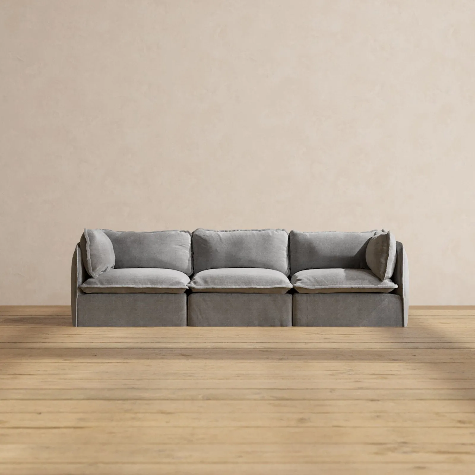 Modular Performance 3-Seater in Ash | Deluxe Blend