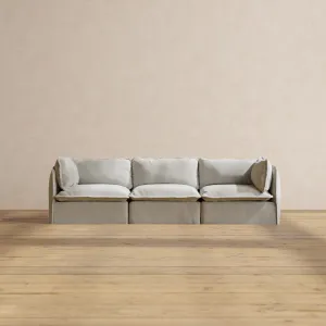 Modular Performance 3-Seater in Cloud | Deluxe Blend