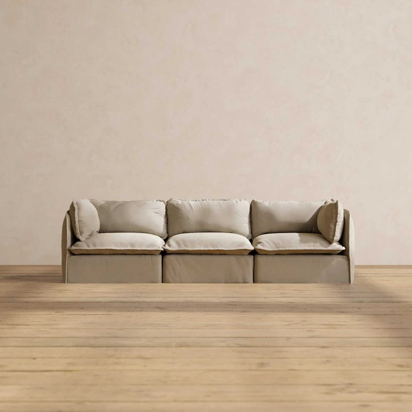 Modular Performance 3-Seater in Dune | Deluxe Blend