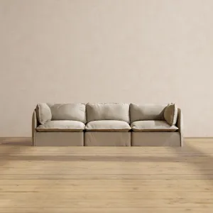 Modular Performance 3-Seater in Dune | Deluxe Blend